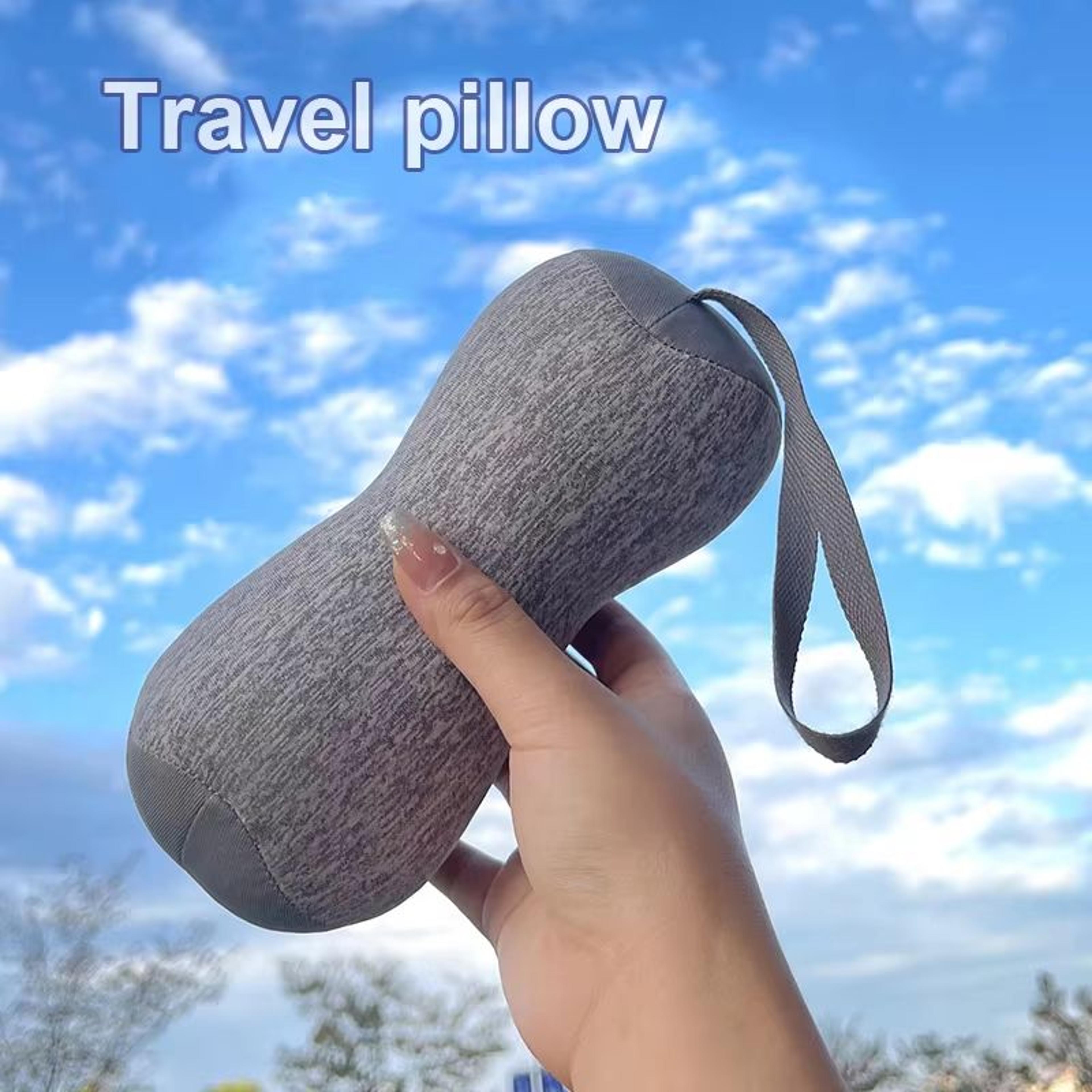 mini portable u-shaped travel neck pillow for adults back and office sleeping support