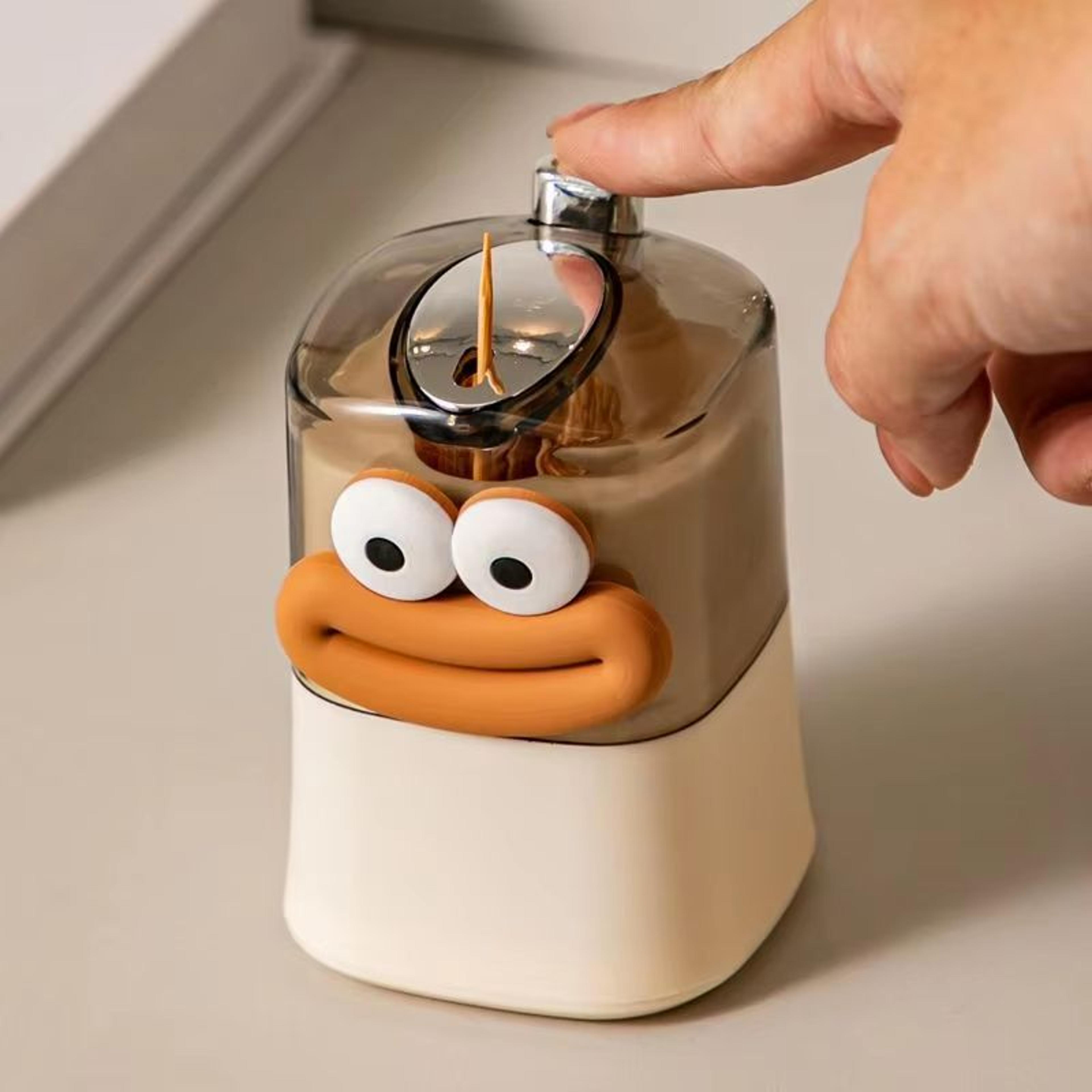 creative automatic toothpick storage box push-type pop-up toothpick holder