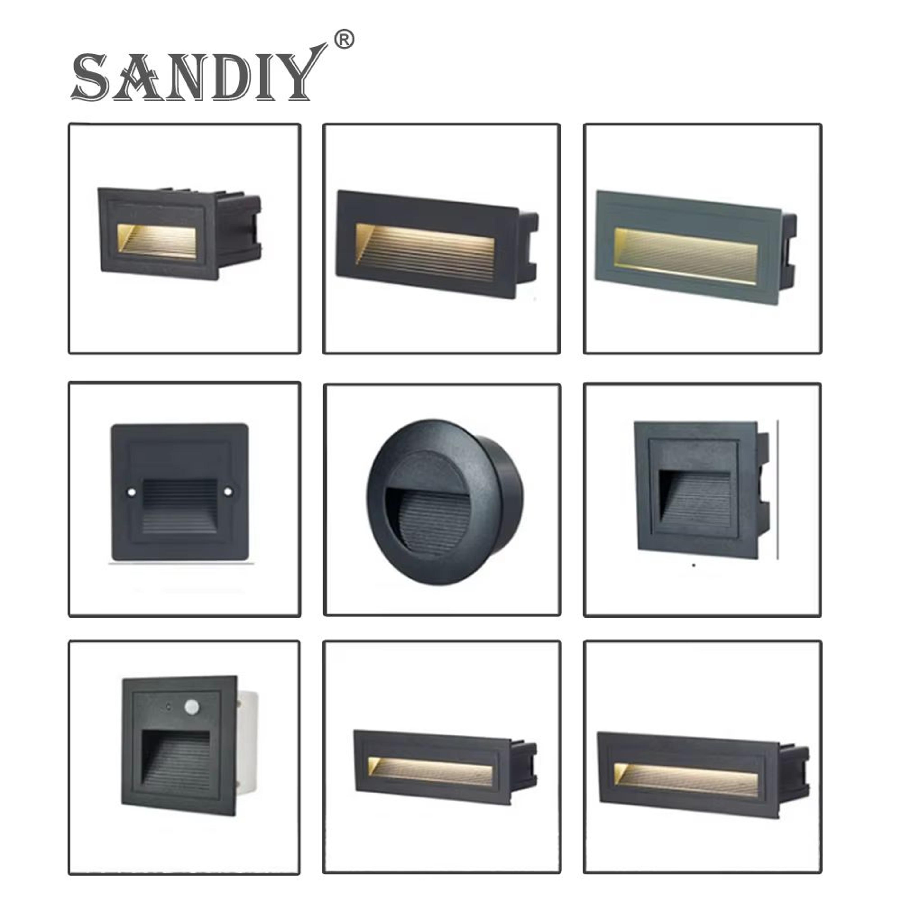 waterproof outdoor led recessed wall lamp for steps & garden (12v/110v/220v)