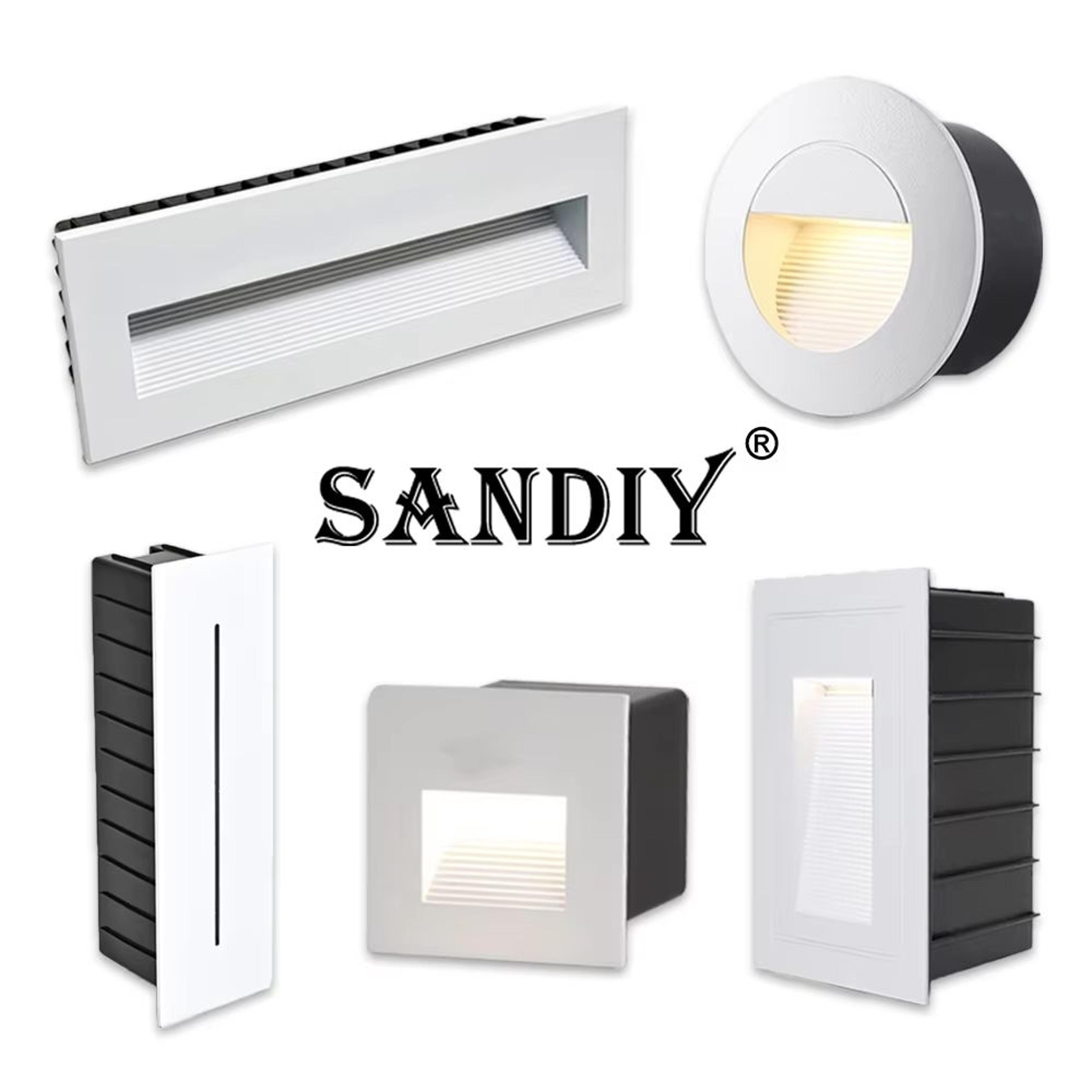 waterproof outdoor led recessed stair & step wall light (12v/110v/220v)