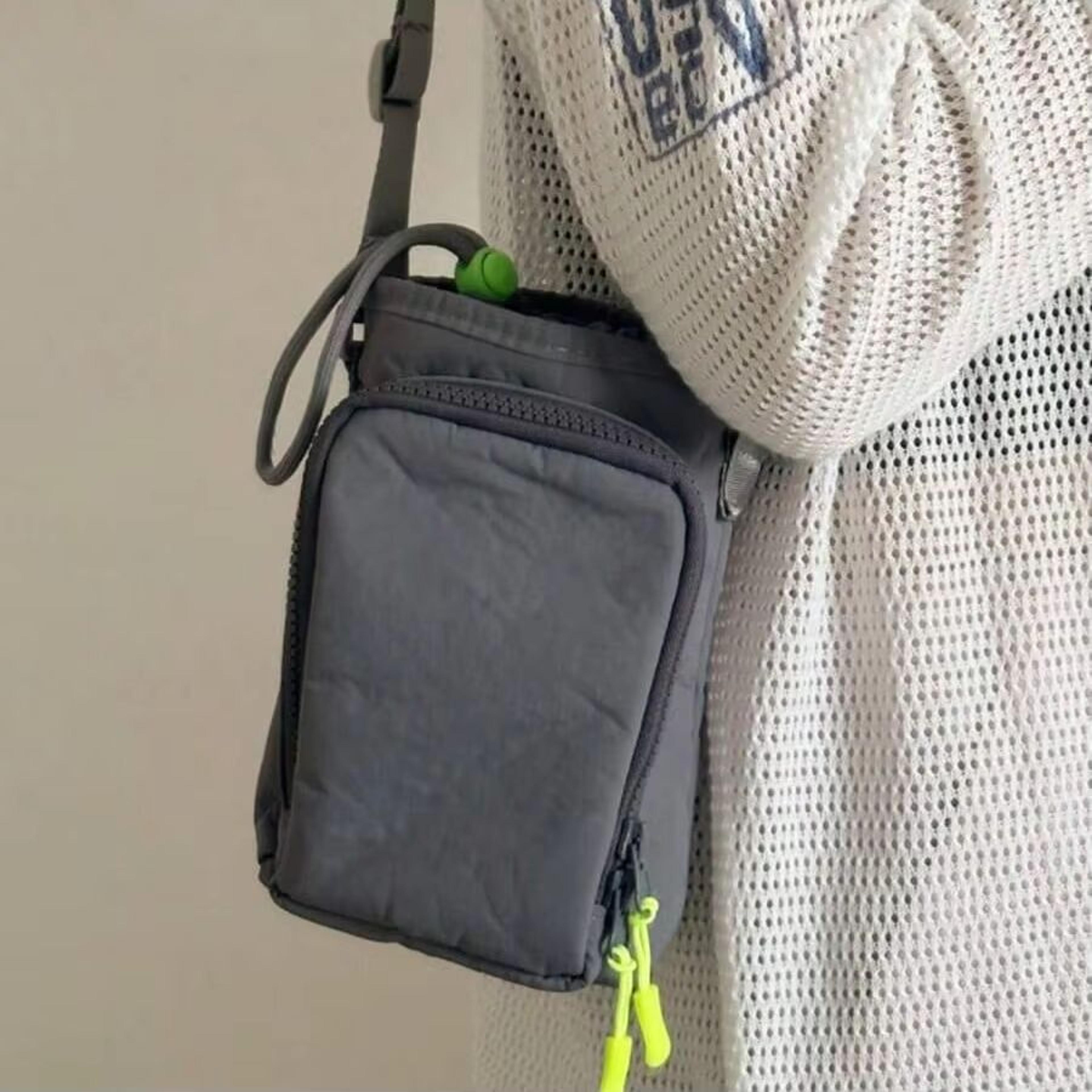 minimalist nylon phone bag shoulder crossbody for women