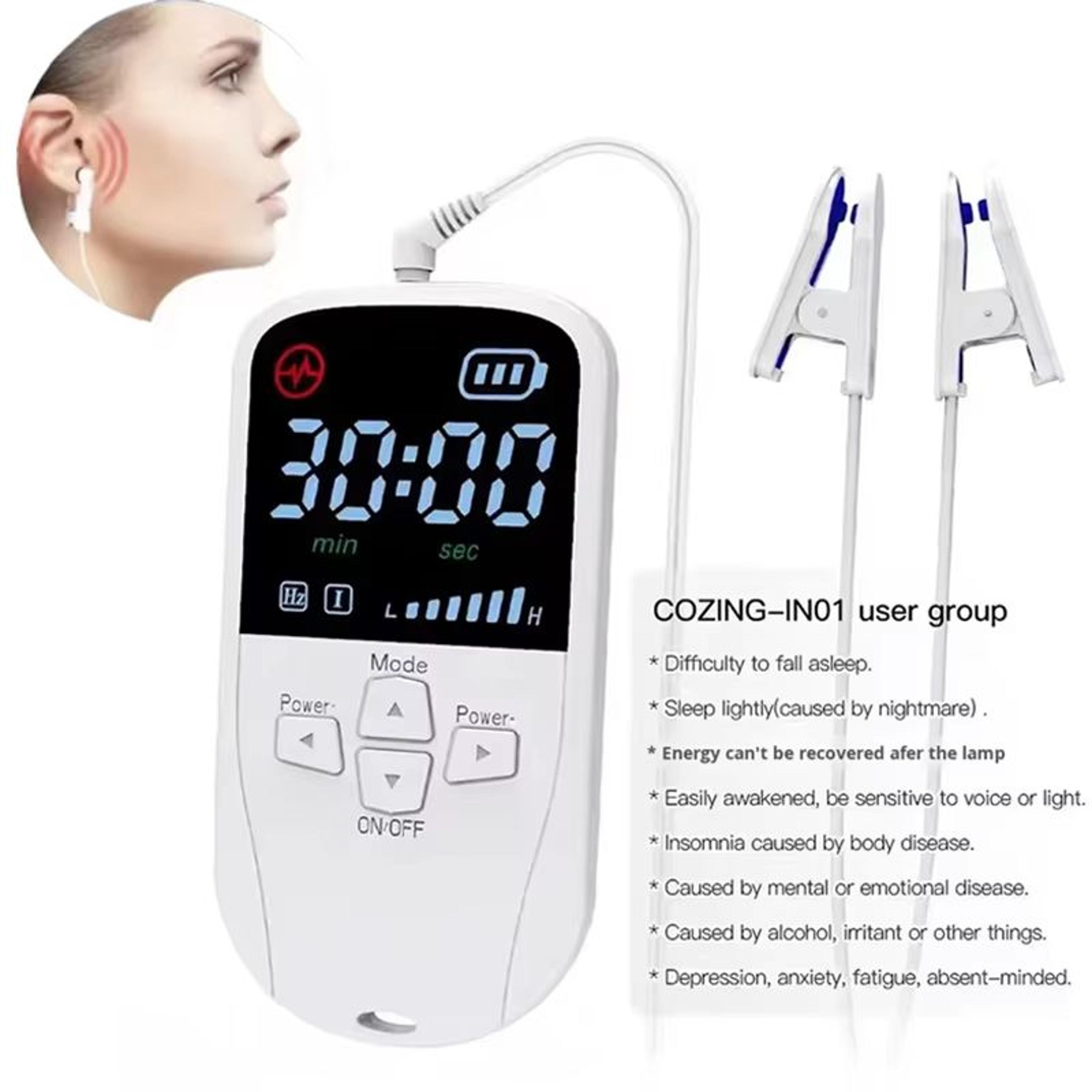 vagus nerve stimulation (vns) sleep aid & relaxation clip – ces sleep helper device