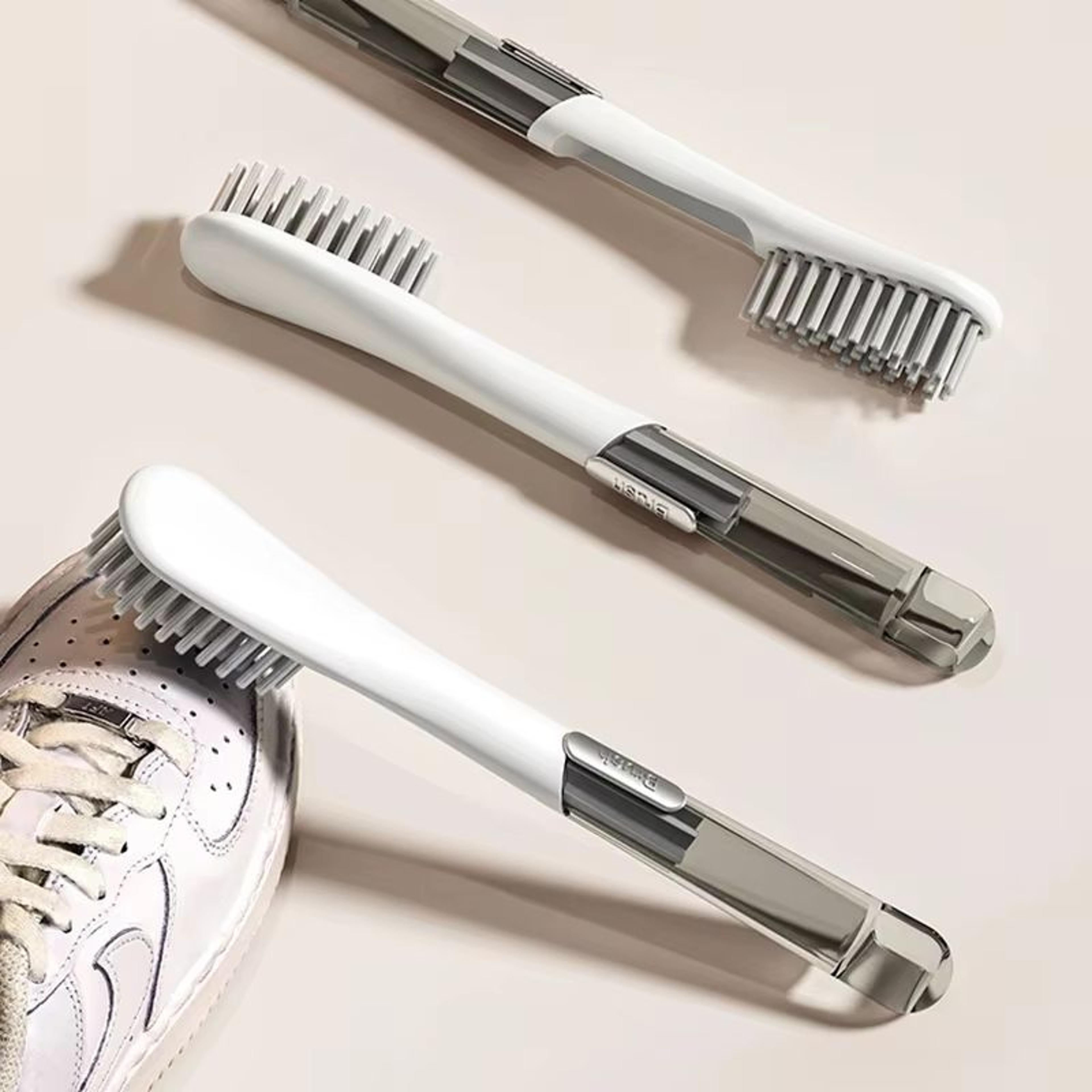 long handled soft bristled shoe brush multifunction household cleaner tool