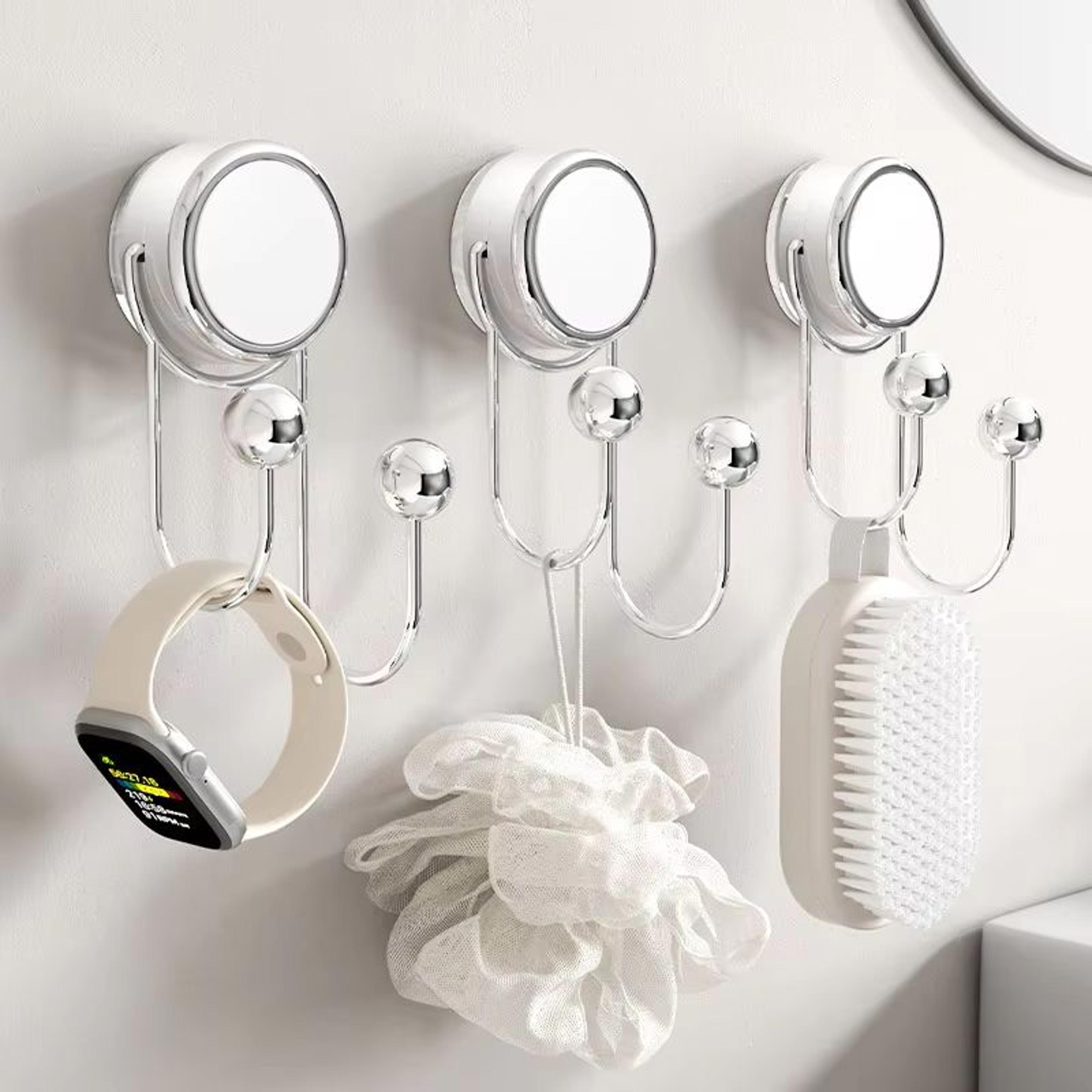 multi-function suction cup wall hooks strong load bearing no punching bathroom and kitchen organizer