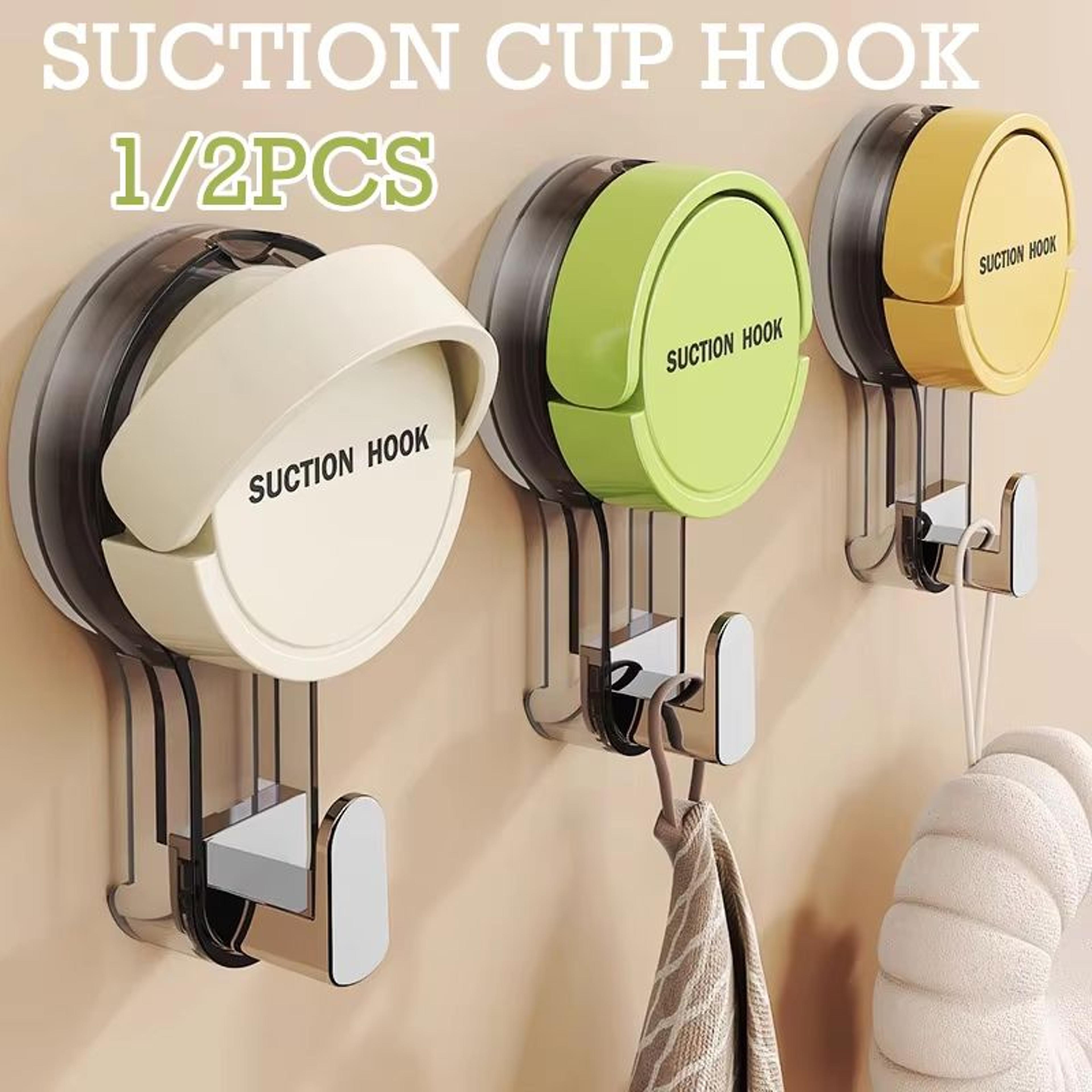 1/2 piece suction cup wall hooks reusable no punching hanging hooks for home organizer