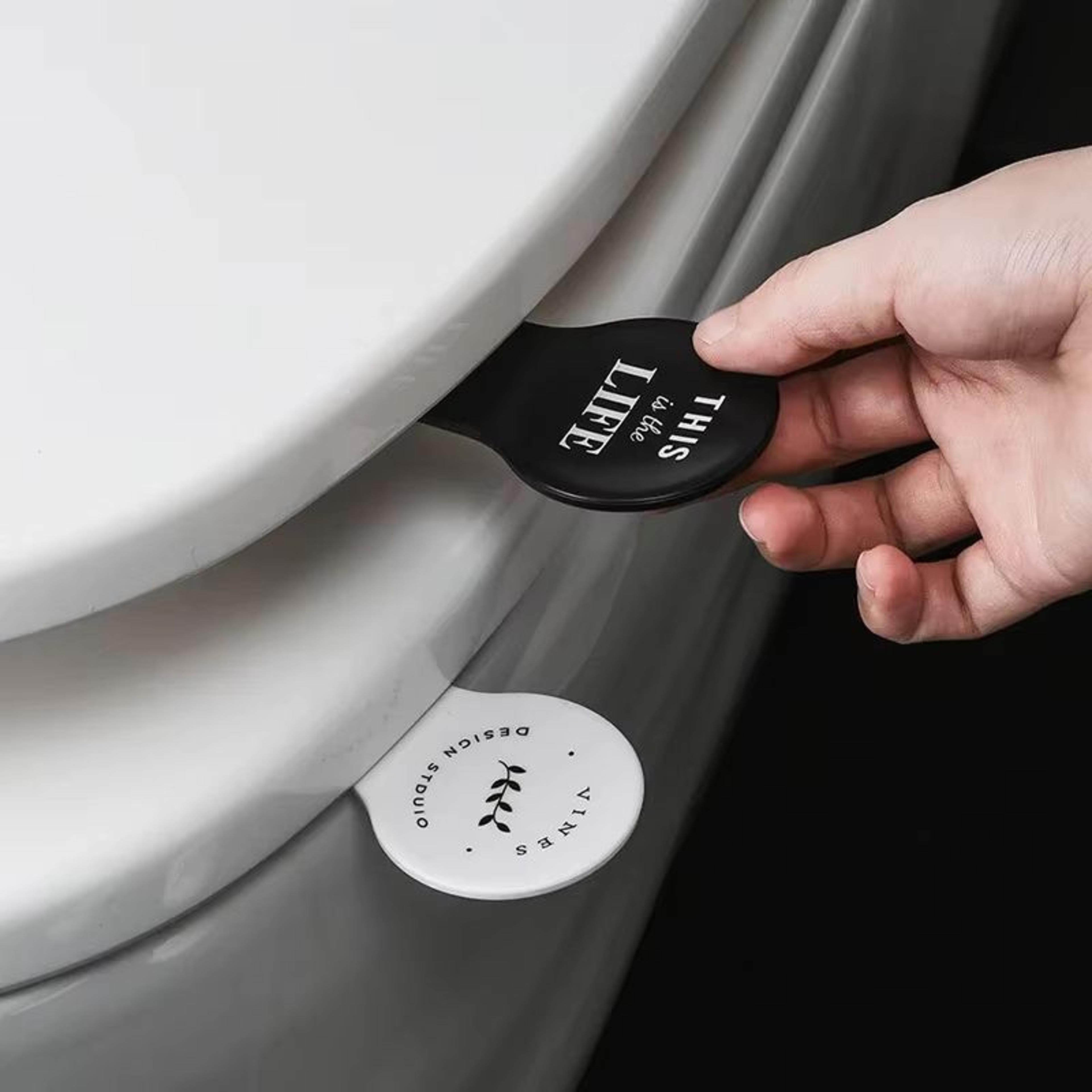 self-adhesive toilet lid lifter anti-dirty bathroom seat lid handle