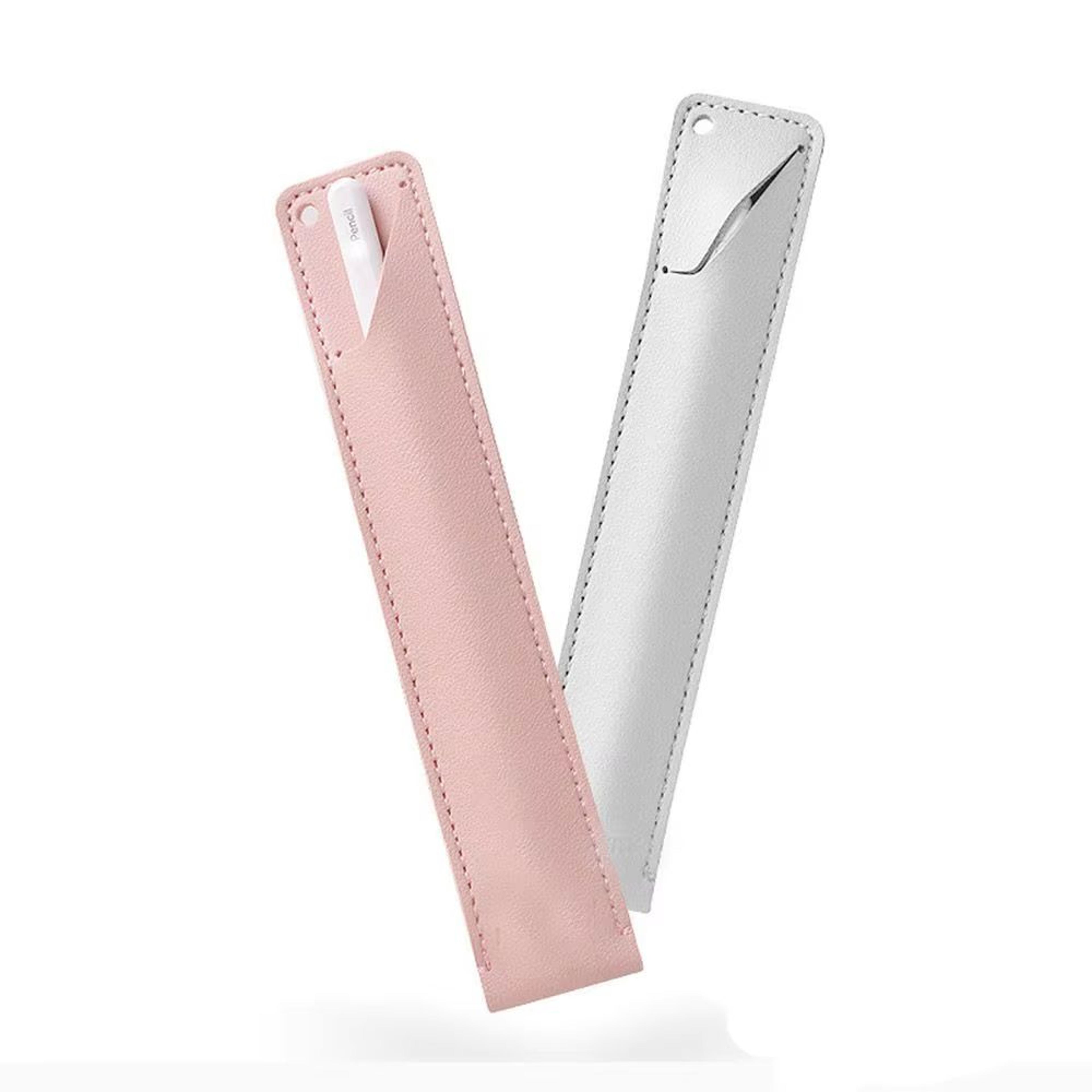 soft leather stylus pen cover case with cap nib protector for apple pencil and ipad touch pen