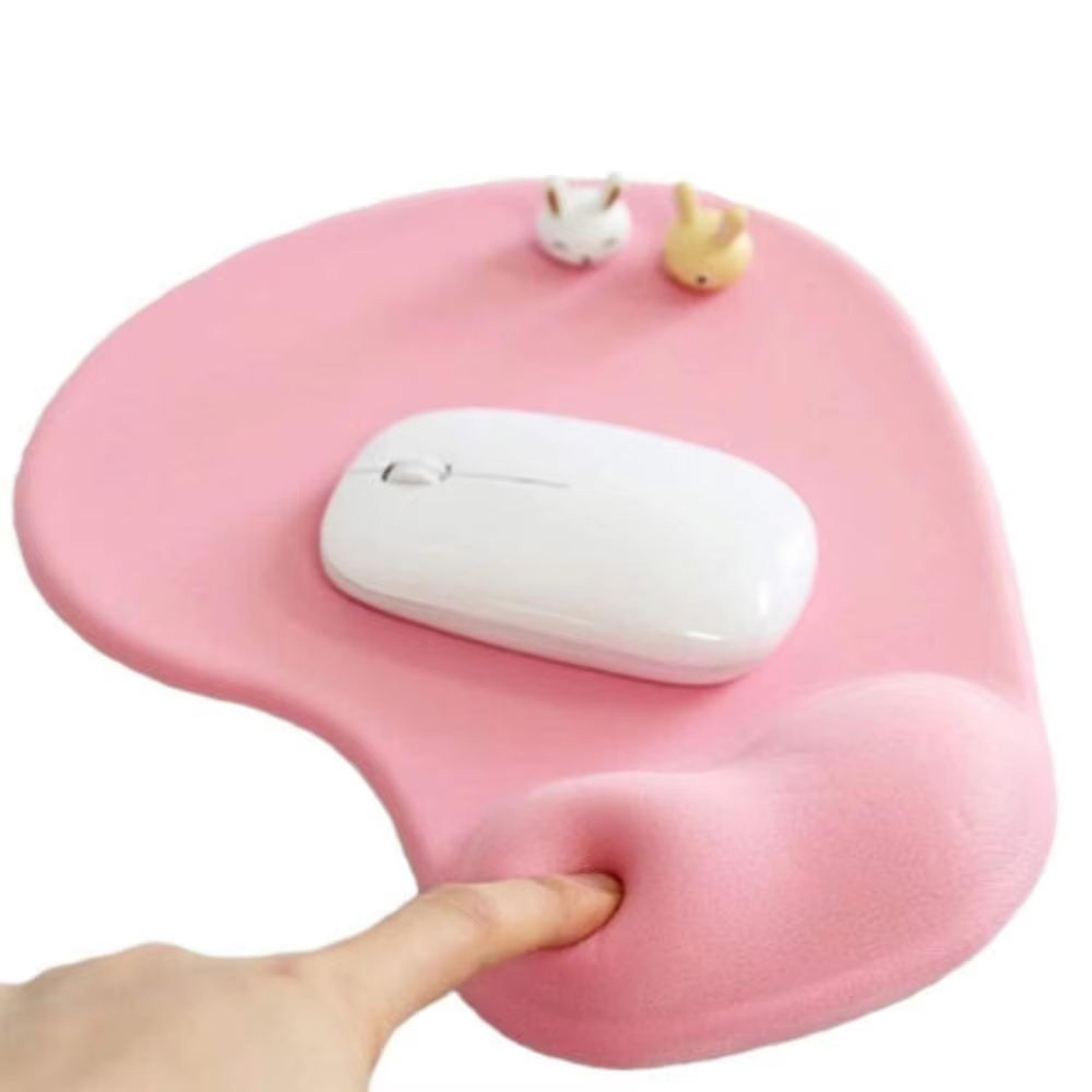 office mousepad with gel wrist support ergonomic non-slip gaming and desktop wrist rest