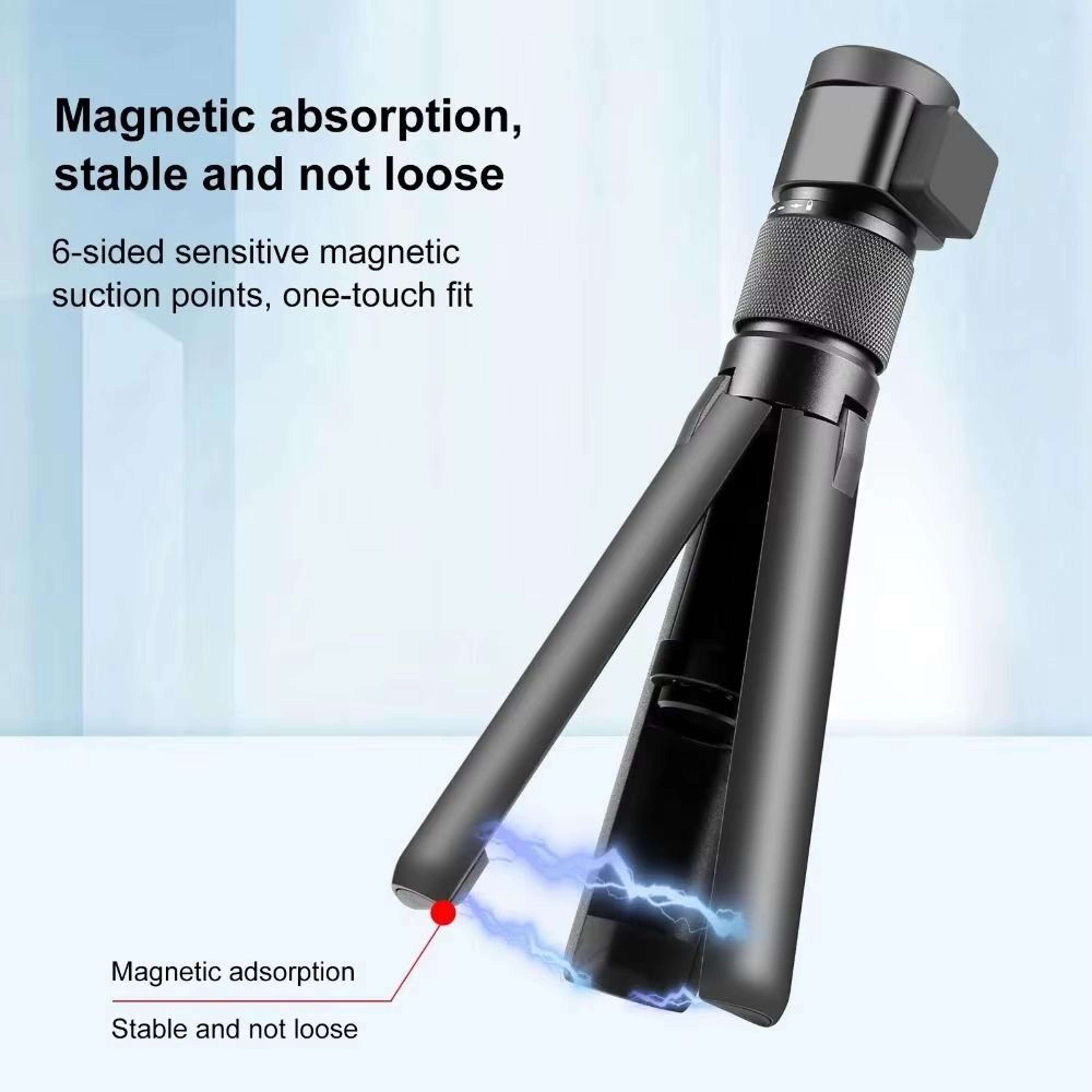 aluminum alloy extendable tripod stand with 1/4 screw for cameras and action gear