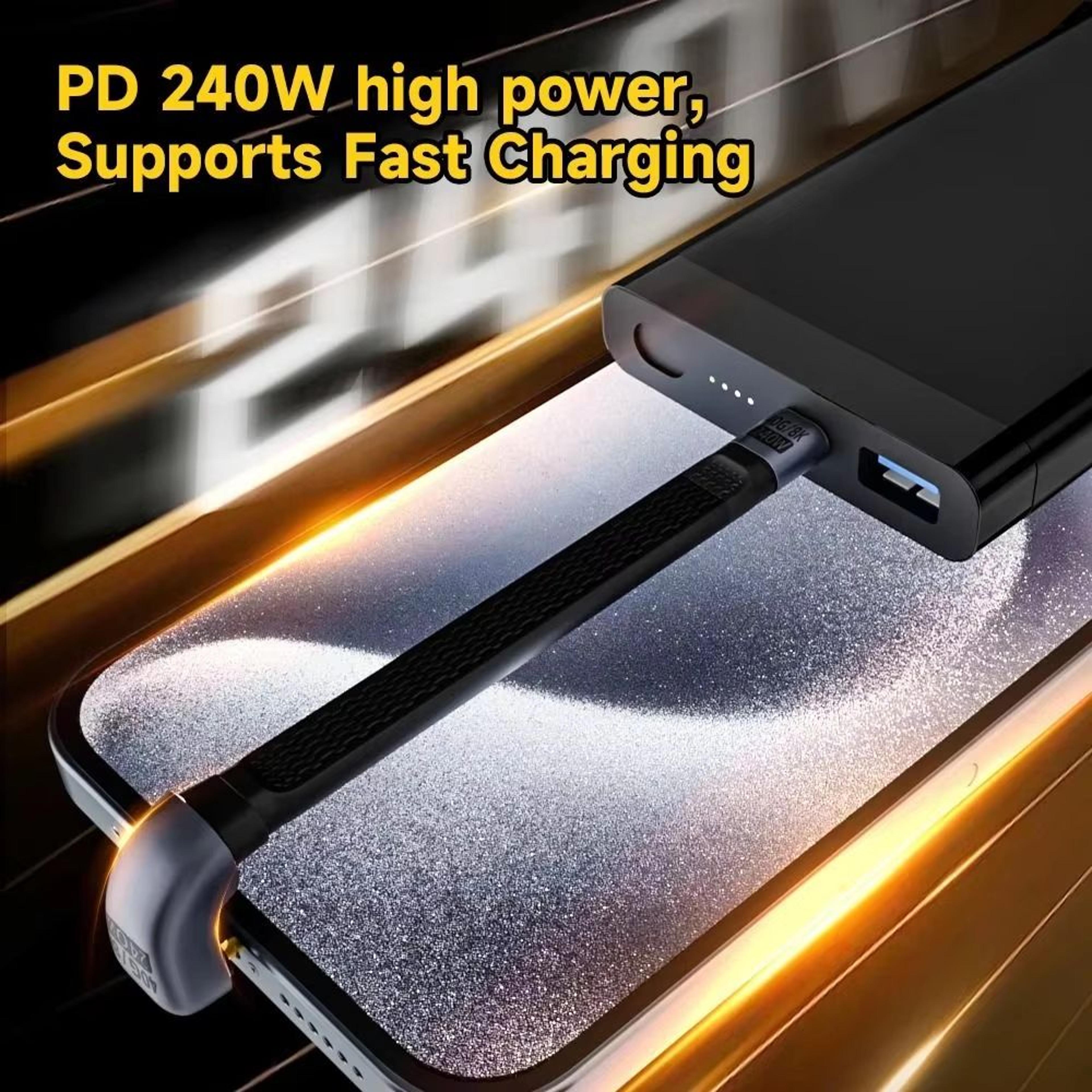 professional usb4.0 usb-c to usb-c cable 8k 60hz with 40gbps data and pd 240w fast charging