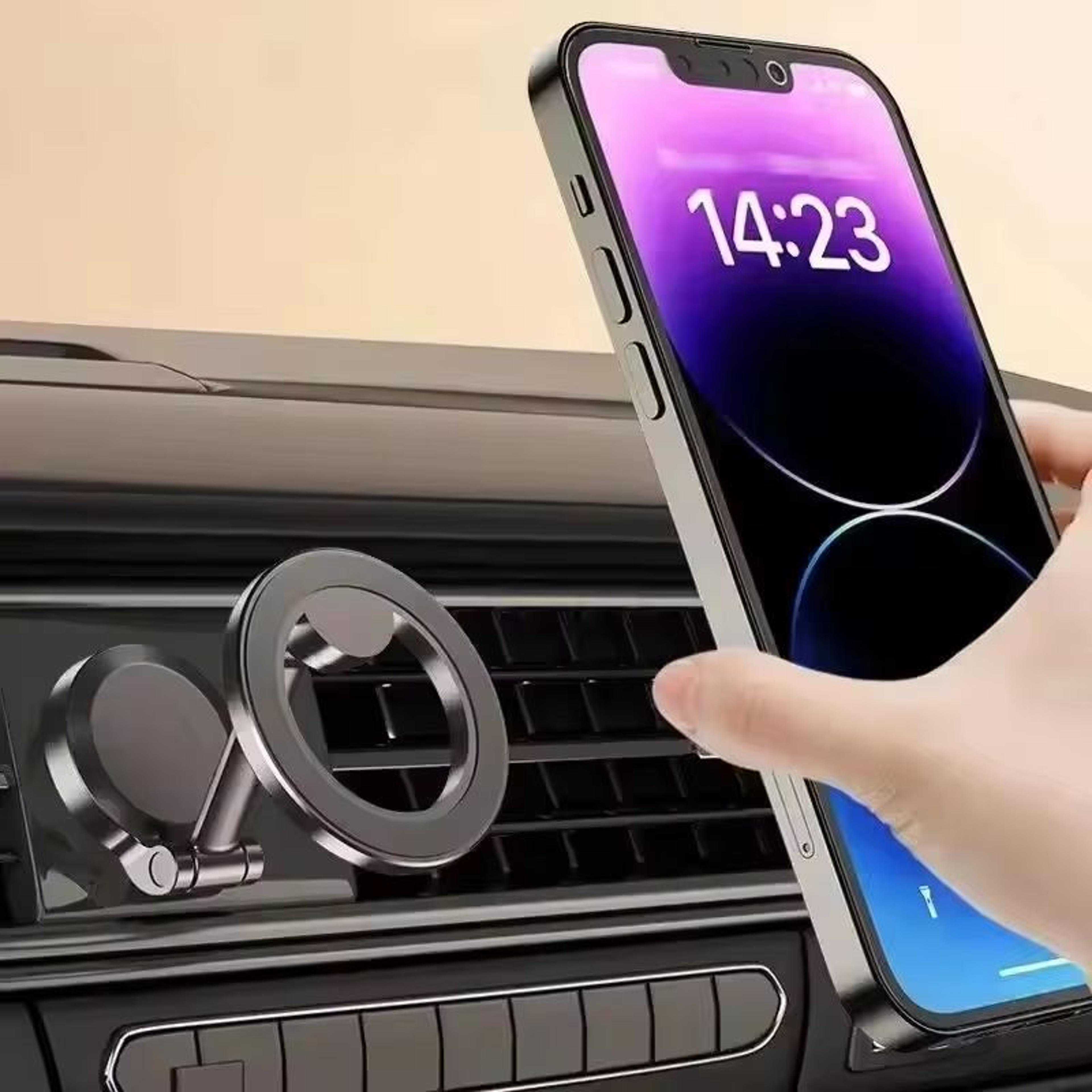 magnetic 360° car phone holder with universal back sticker