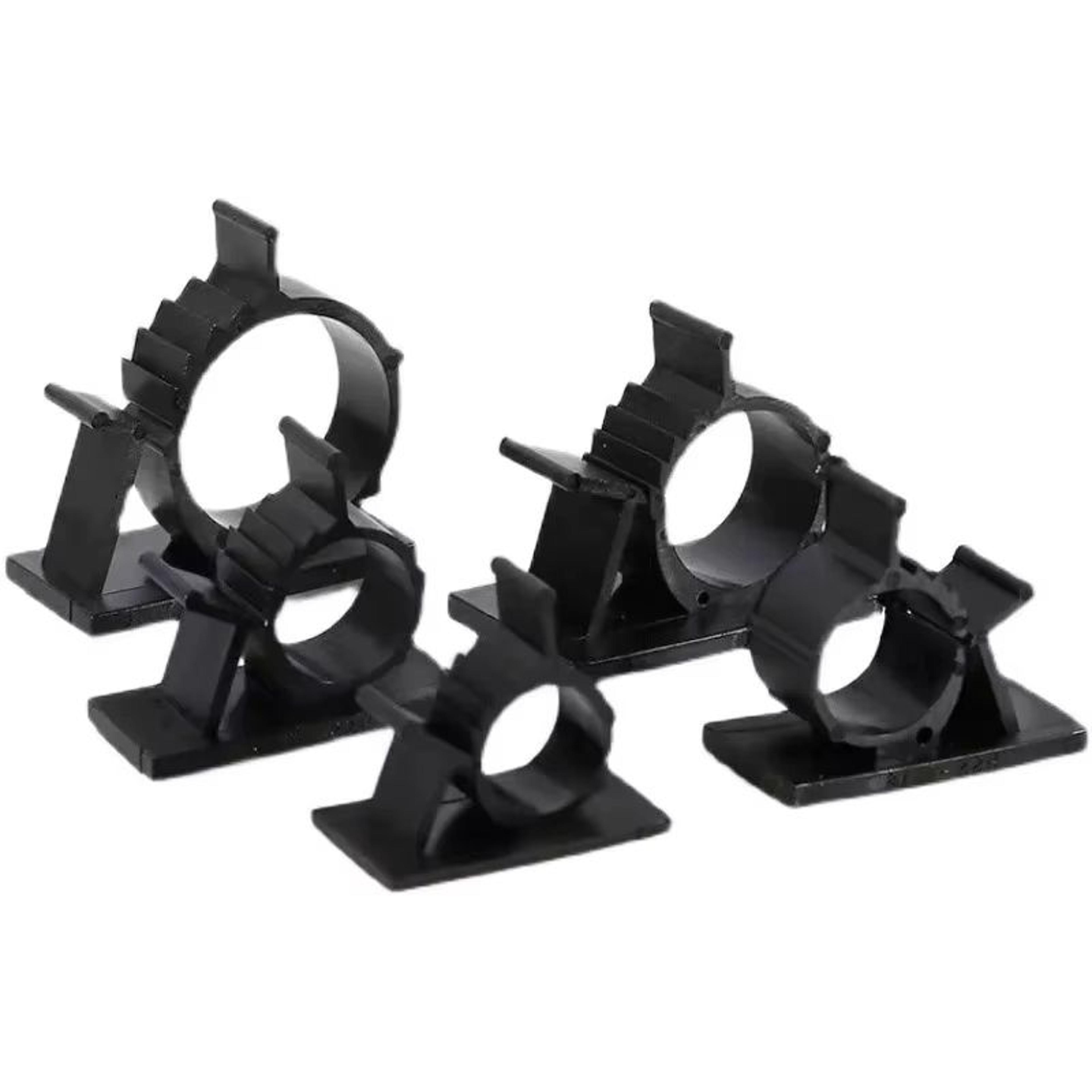10pcs adjustable self-adhesive cable organizer clips and wire tie mounts