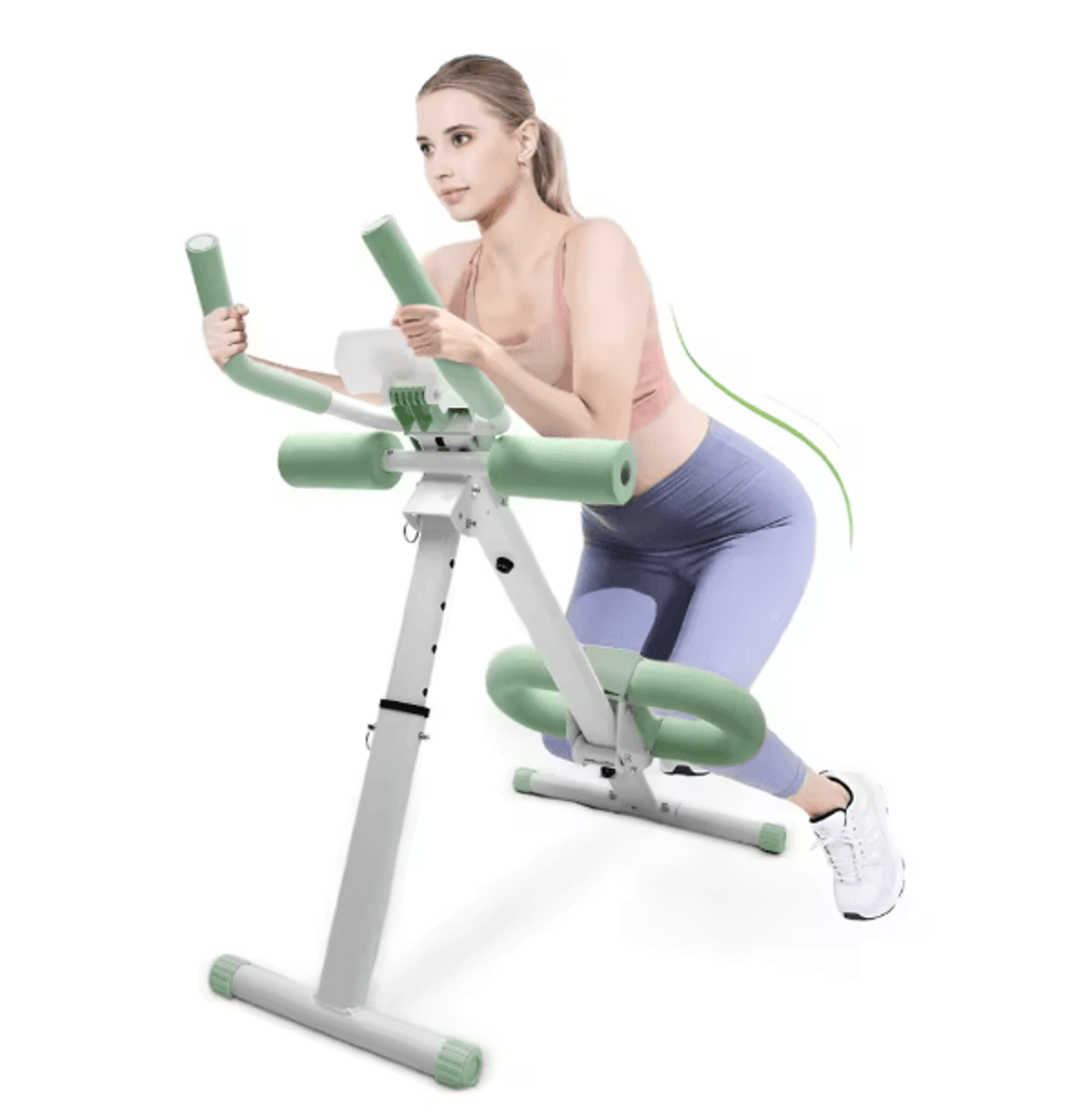 adjustable folding ab workout machine crunch trainer for core and full body home workouts