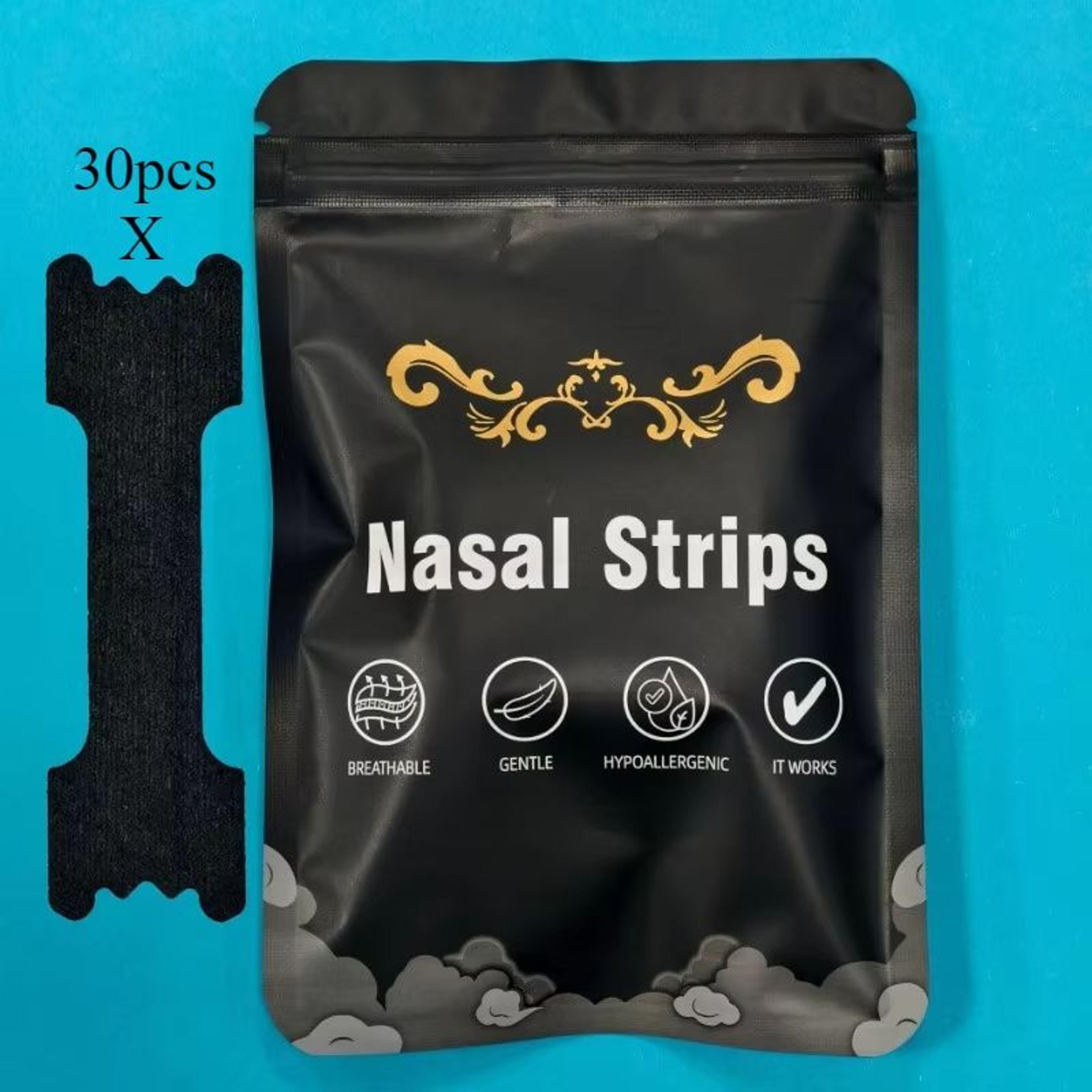30pcs breathing nasal strips with enhanced adhesion, breathable comfort fit for sports and sleep