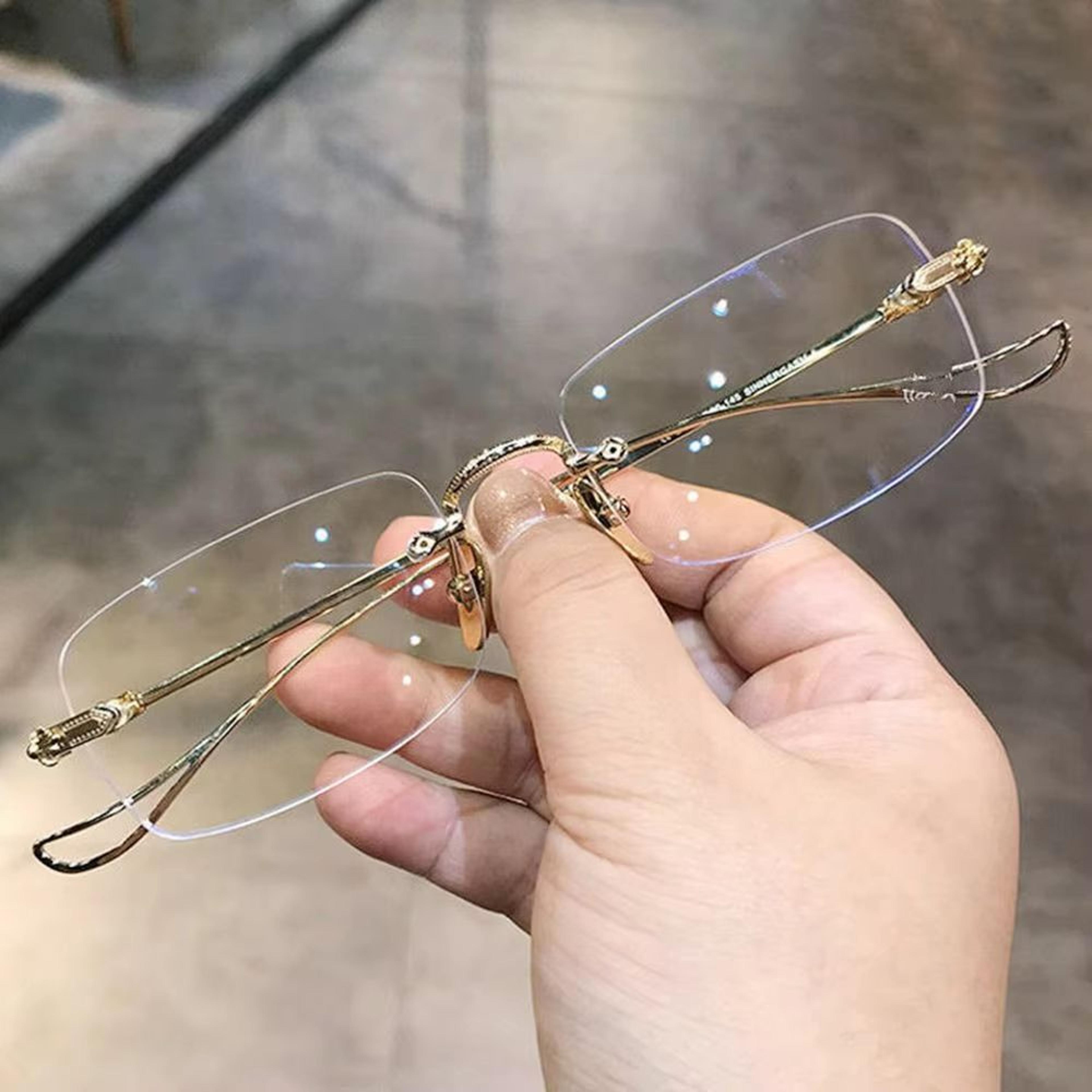 oversized blue light blocking glasses ultra-light computer eyeglasses for women and men, office screen eye comfort frame