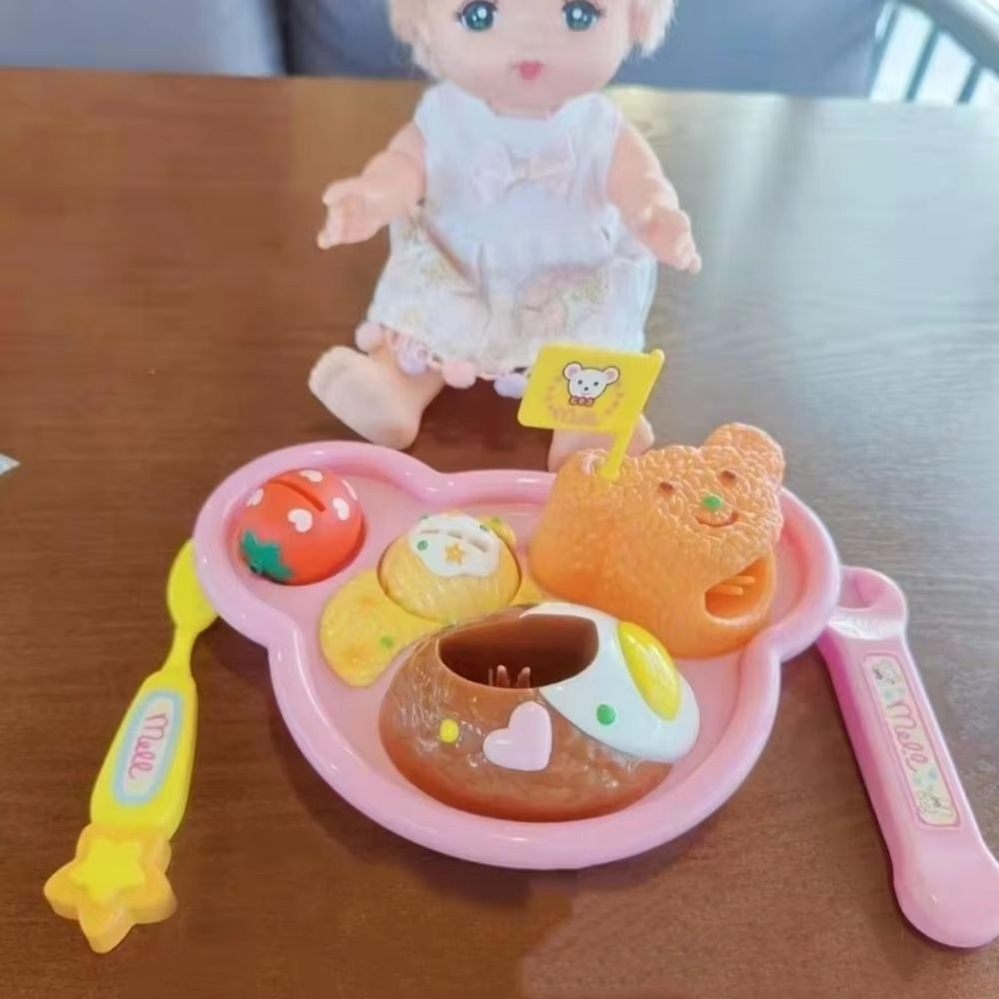 japanese style strawberry pudding pretend play feeding toy set