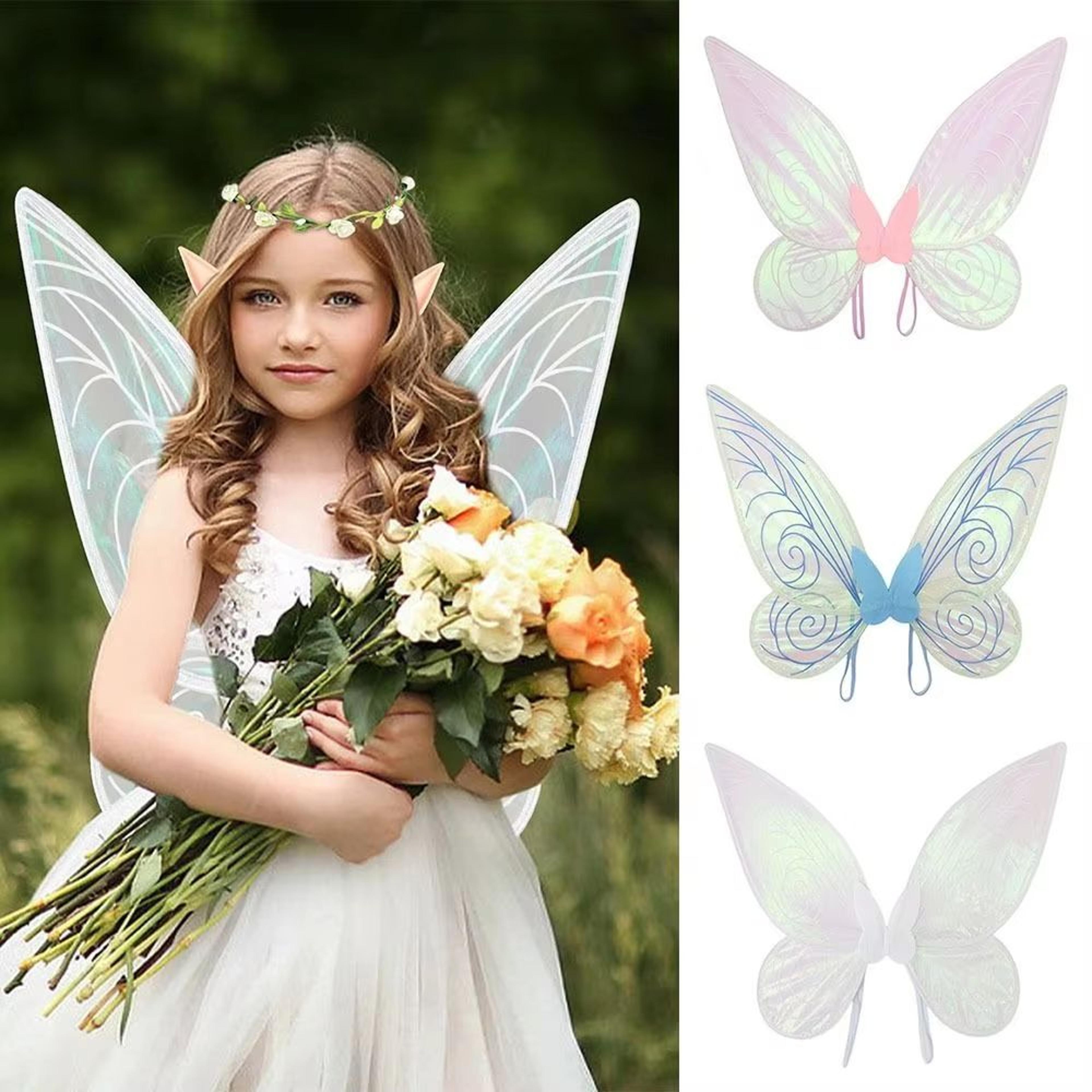 sparkling fairy costume wings for kids & adults halloween party dress-up