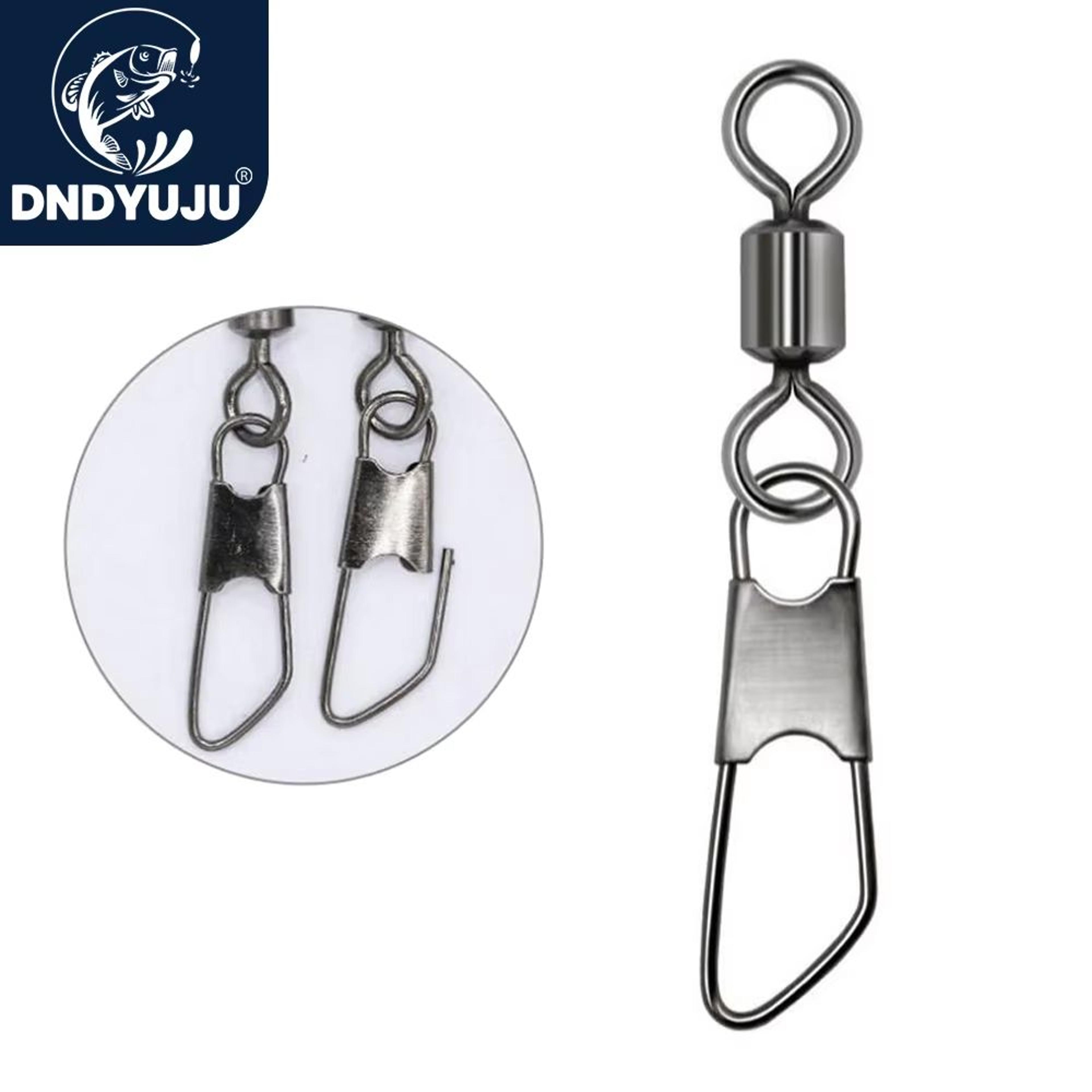 premium 100-piece stainless steel a-type pin fishing swivel connectors set
