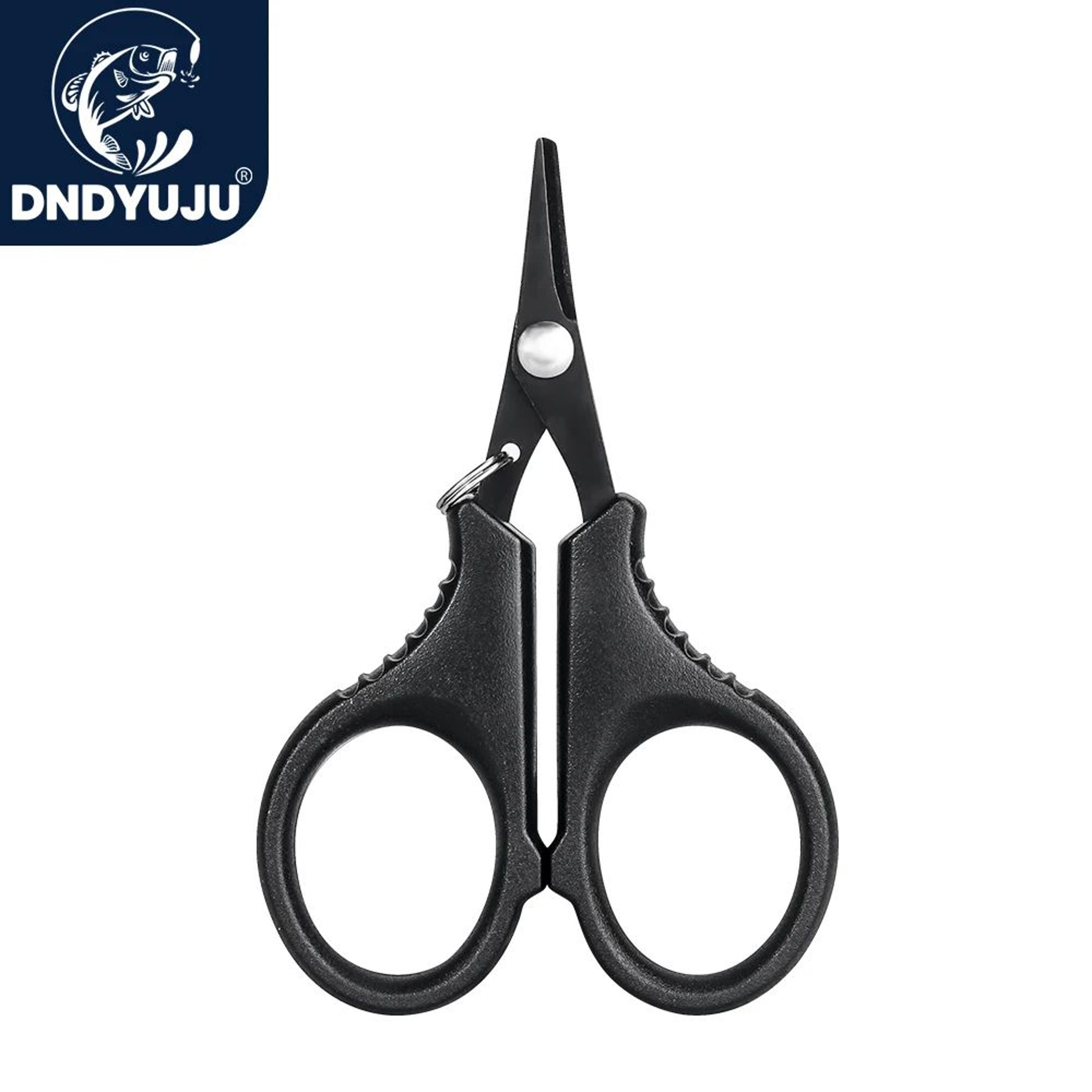 titanium coated stainless steel fishing pliers and line cutter tool