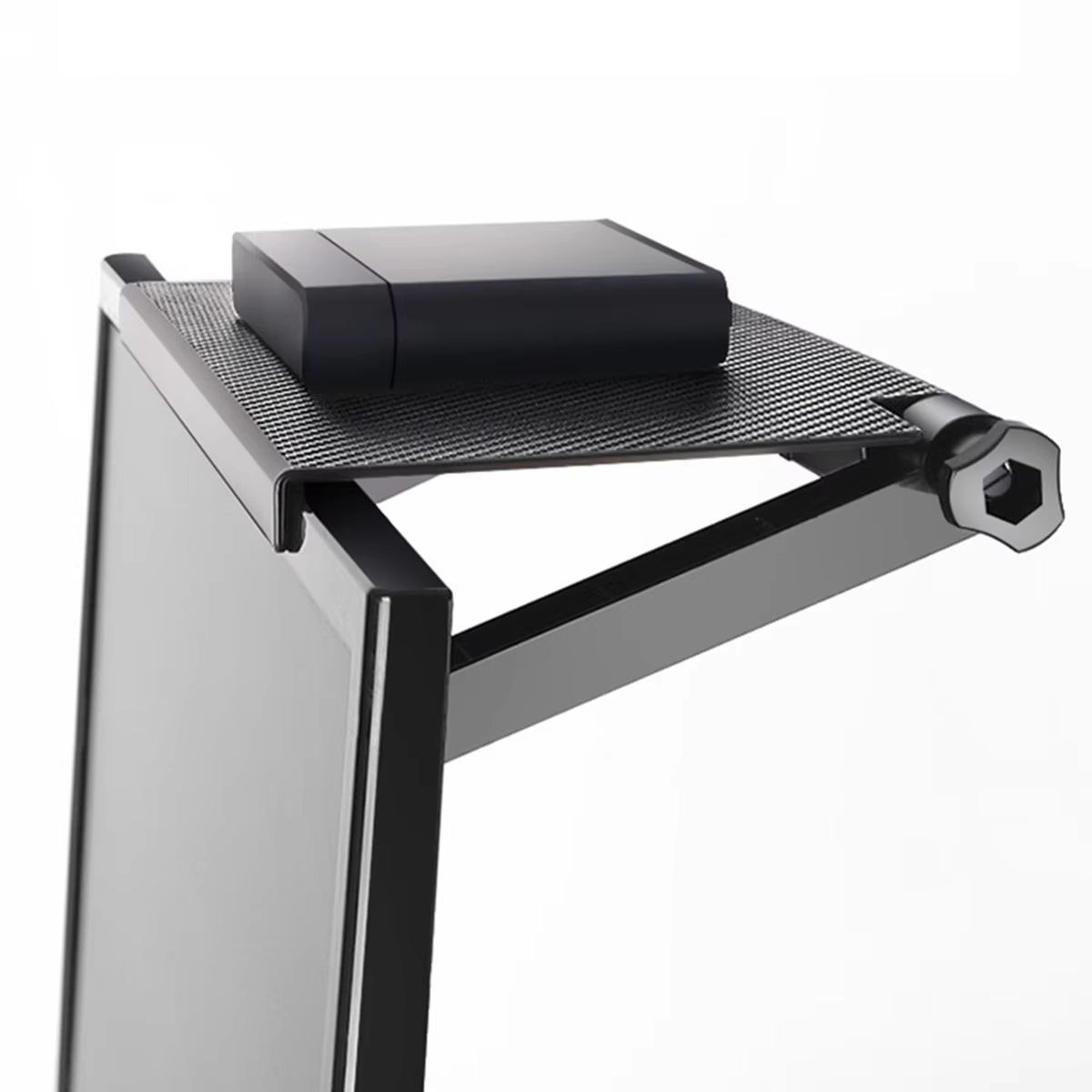 punch-free router storage rack set-top box & monitor organizer