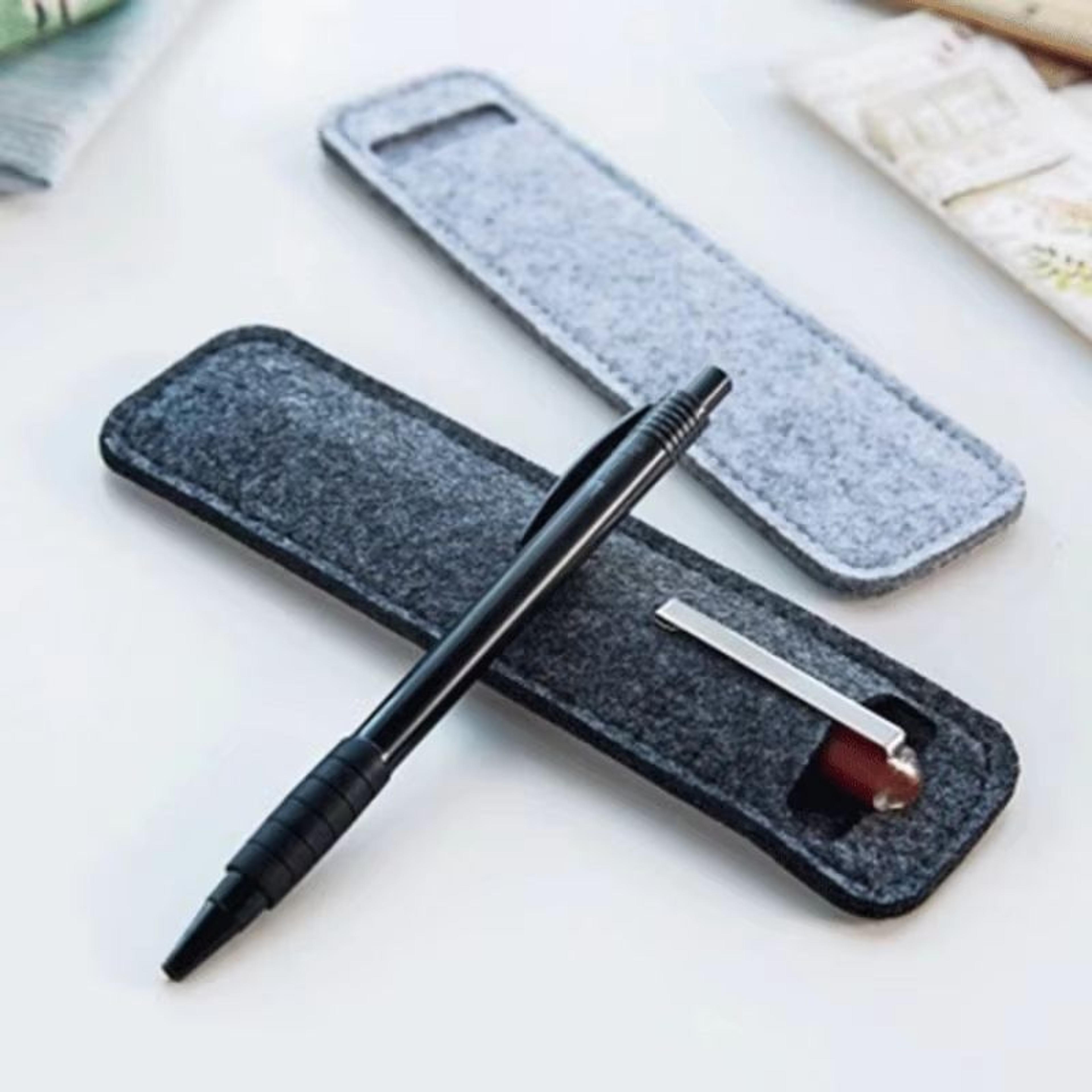 2-piece mini felt pen sleeves for fountain pens and stationery