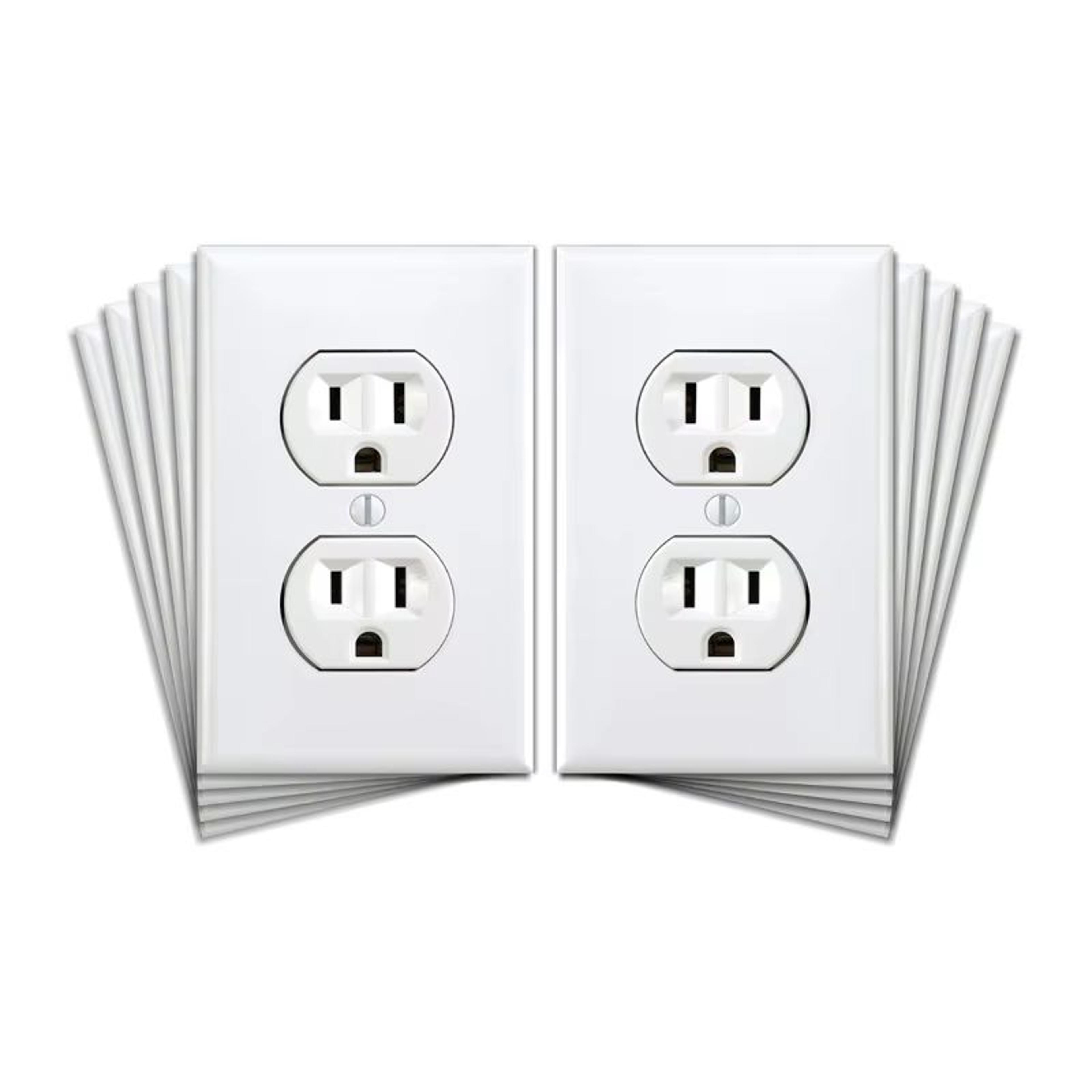 funny fake power outlet stickers 3-pack realistic prank wall decals