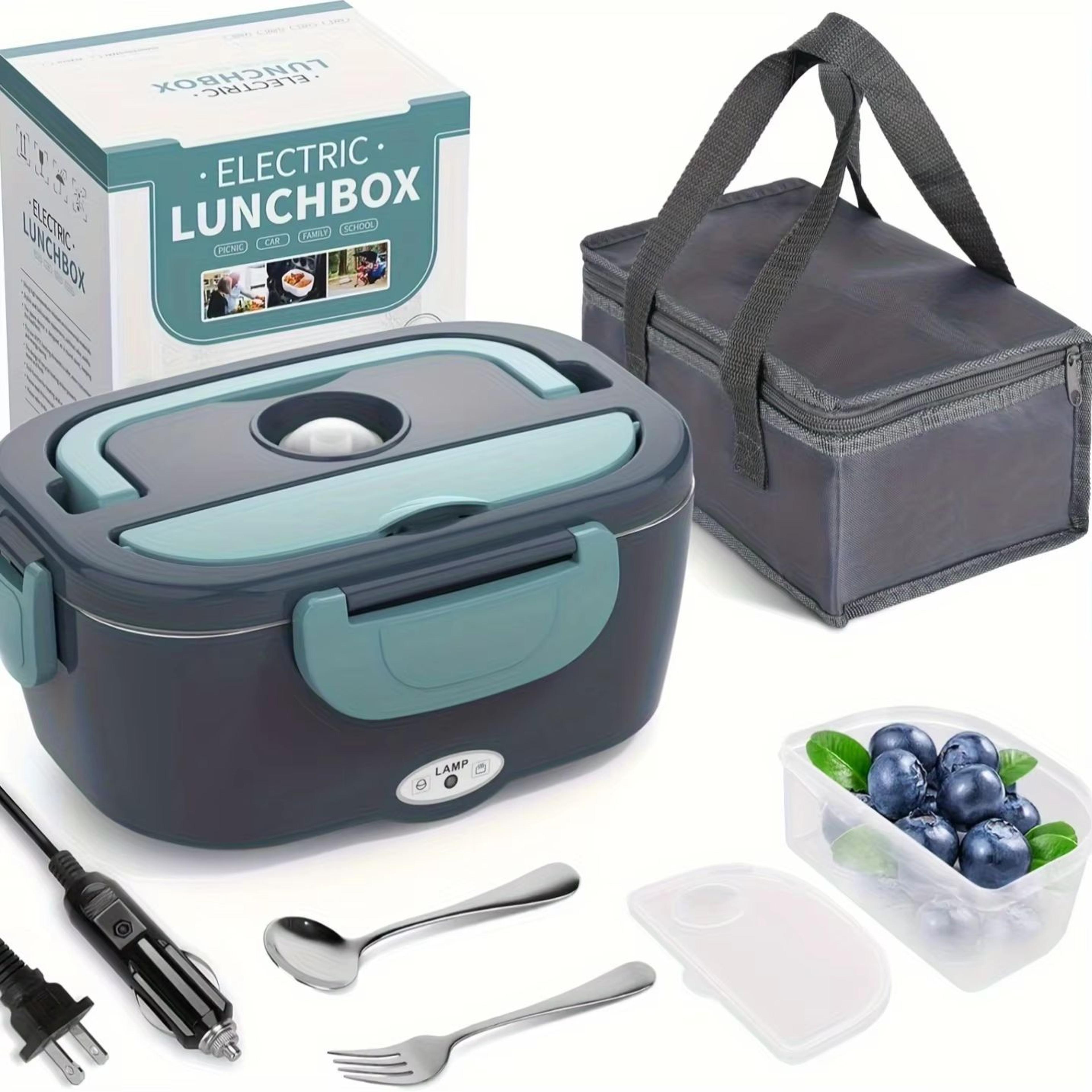 50.72 fl oz electric lunch box warmer 60w leak proof portable food warmer for car, truck, and home