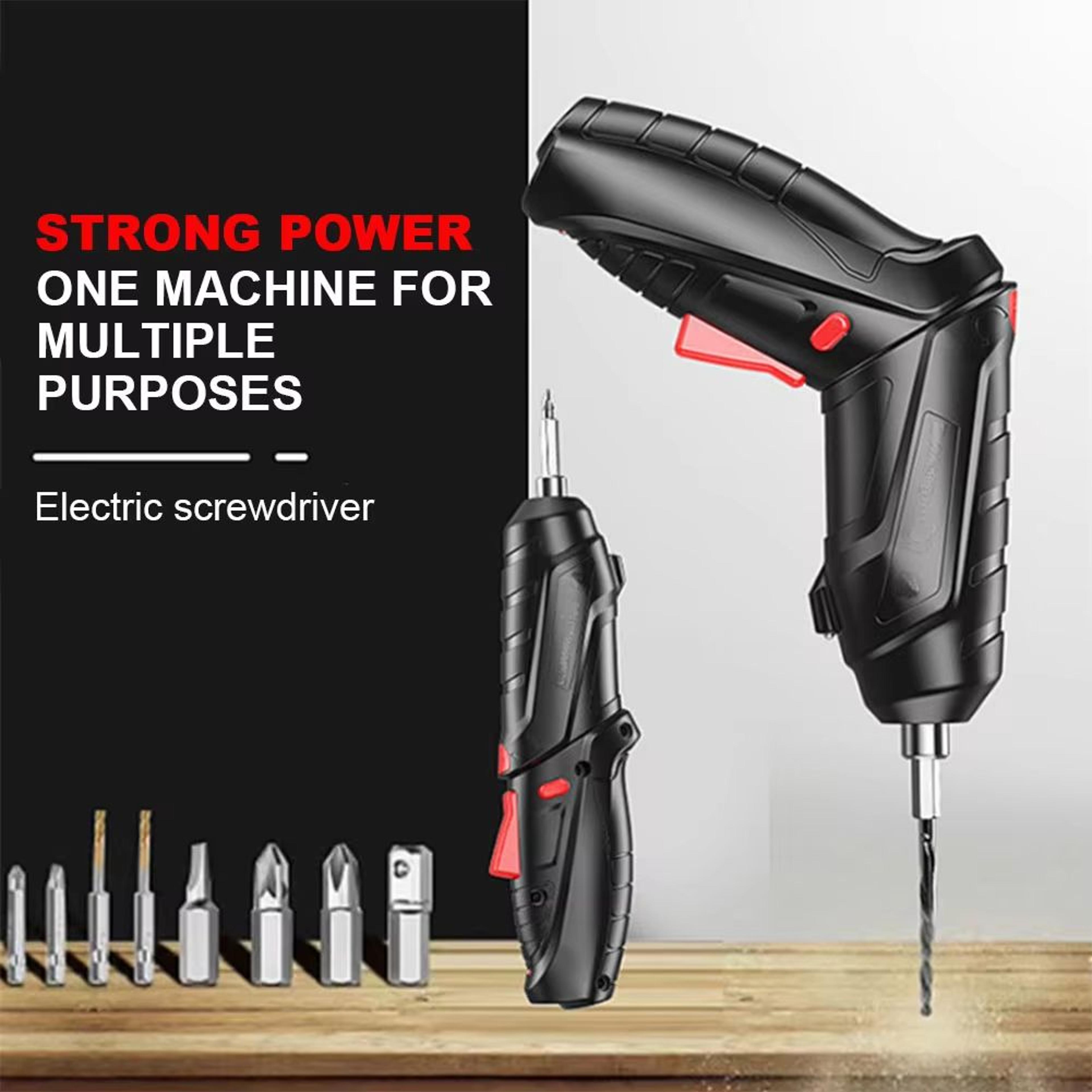 3.6v rechargeable electric screwdriver set 1800mah cordless mini power screwdriver for home repairs