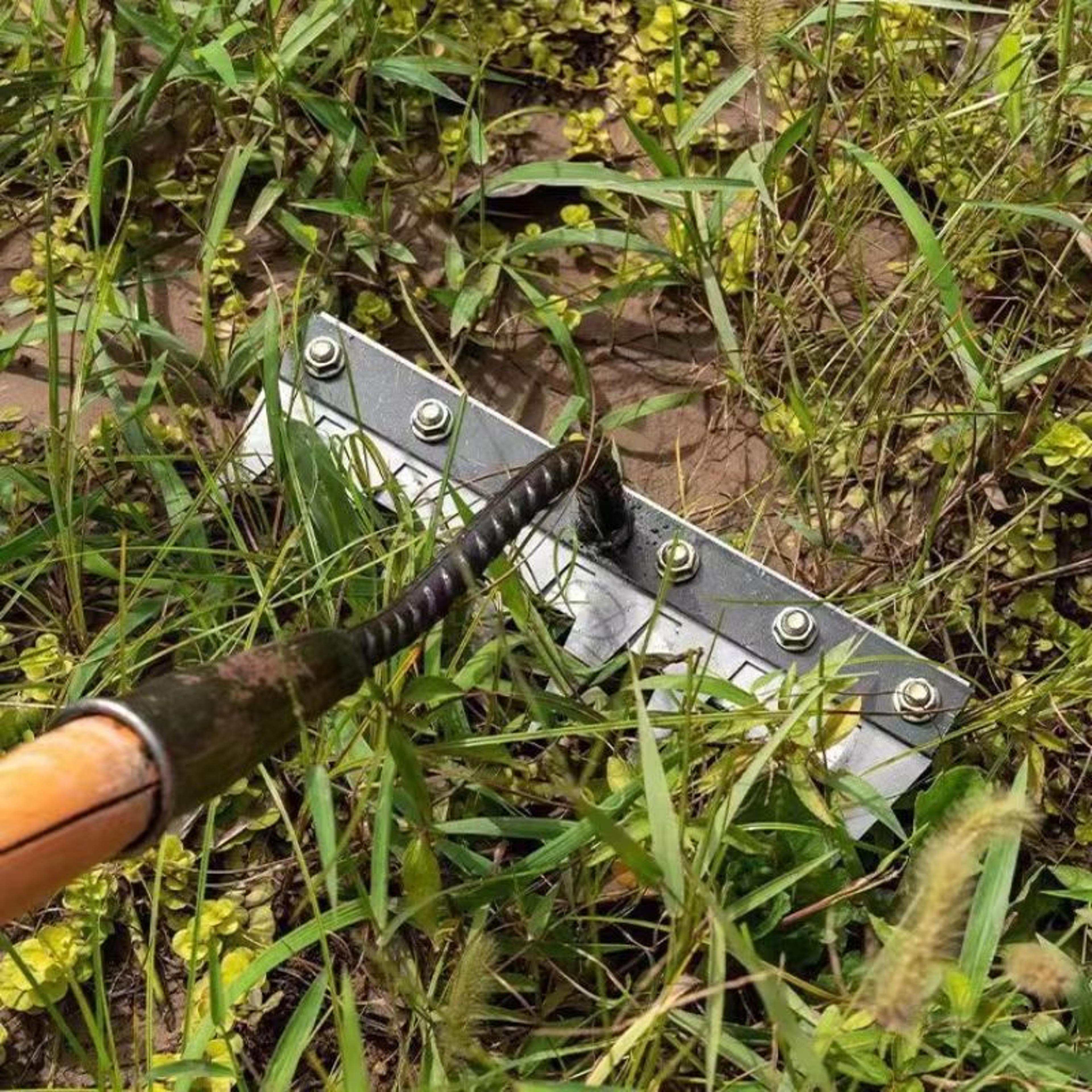 carbon steel garden hand rake for weeding and soil care