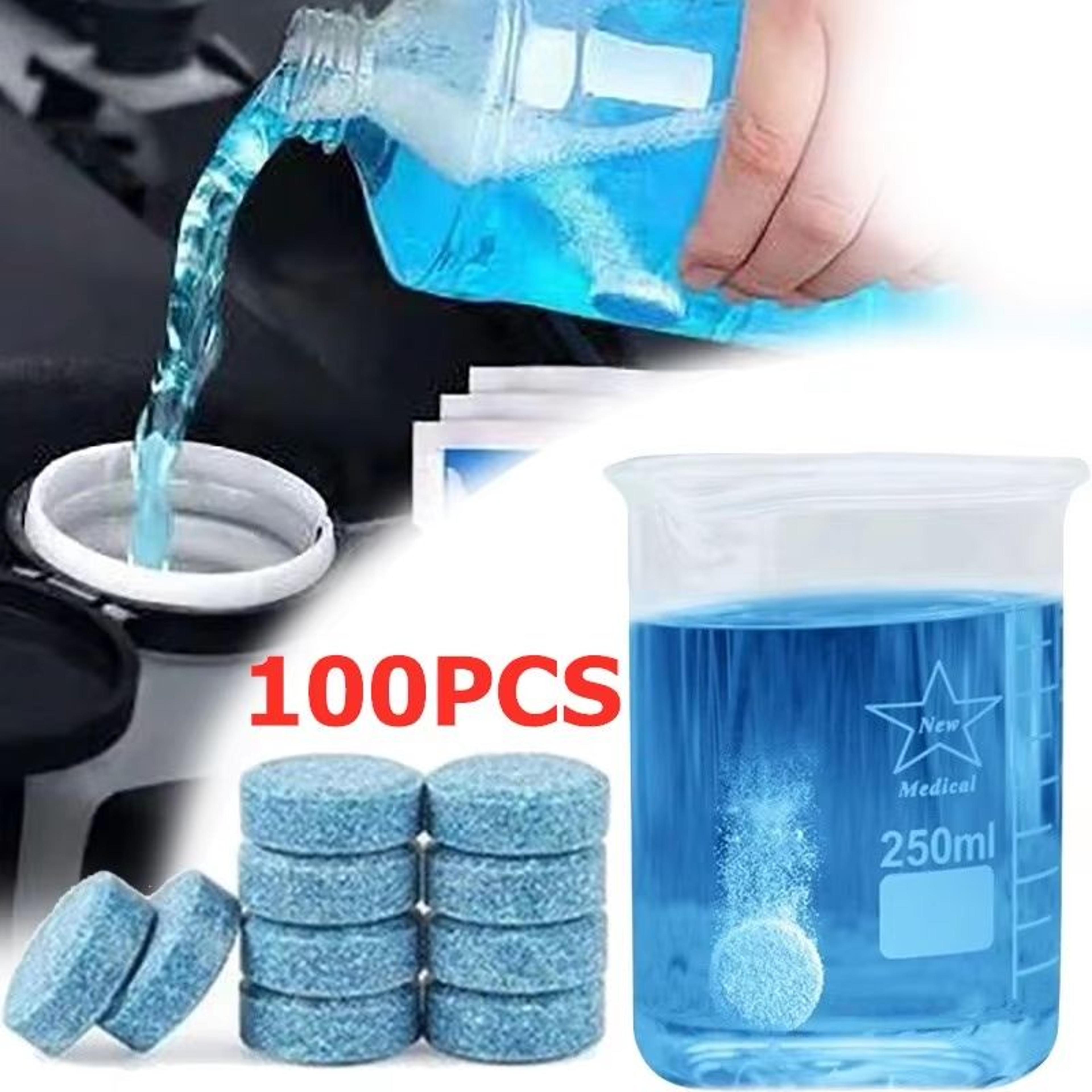 solid effervescent windshield cleaner tablets concentrated auto wiper glass cleaner