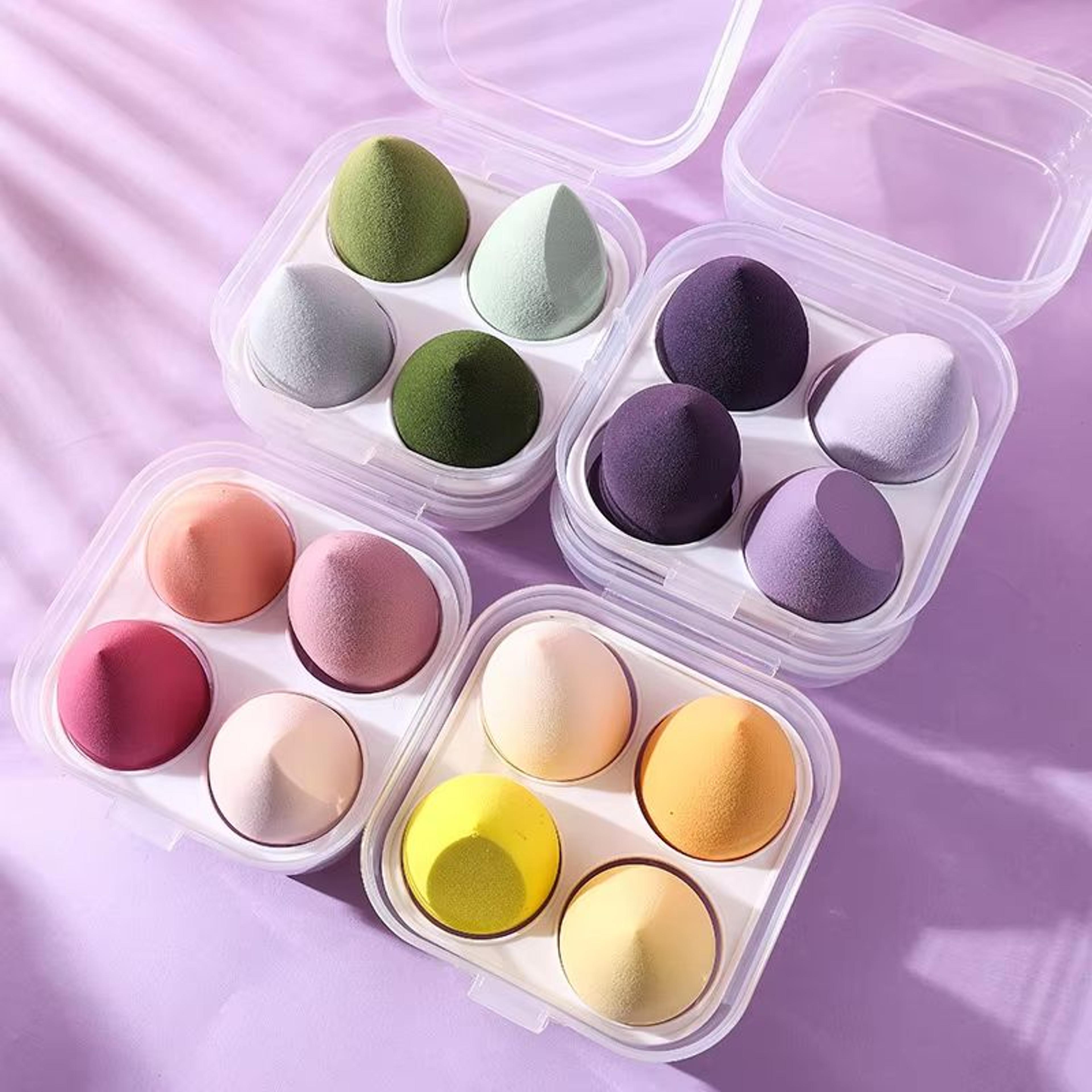 soft dual-use makeup sponges for foundation & concealer (4/8pc set)