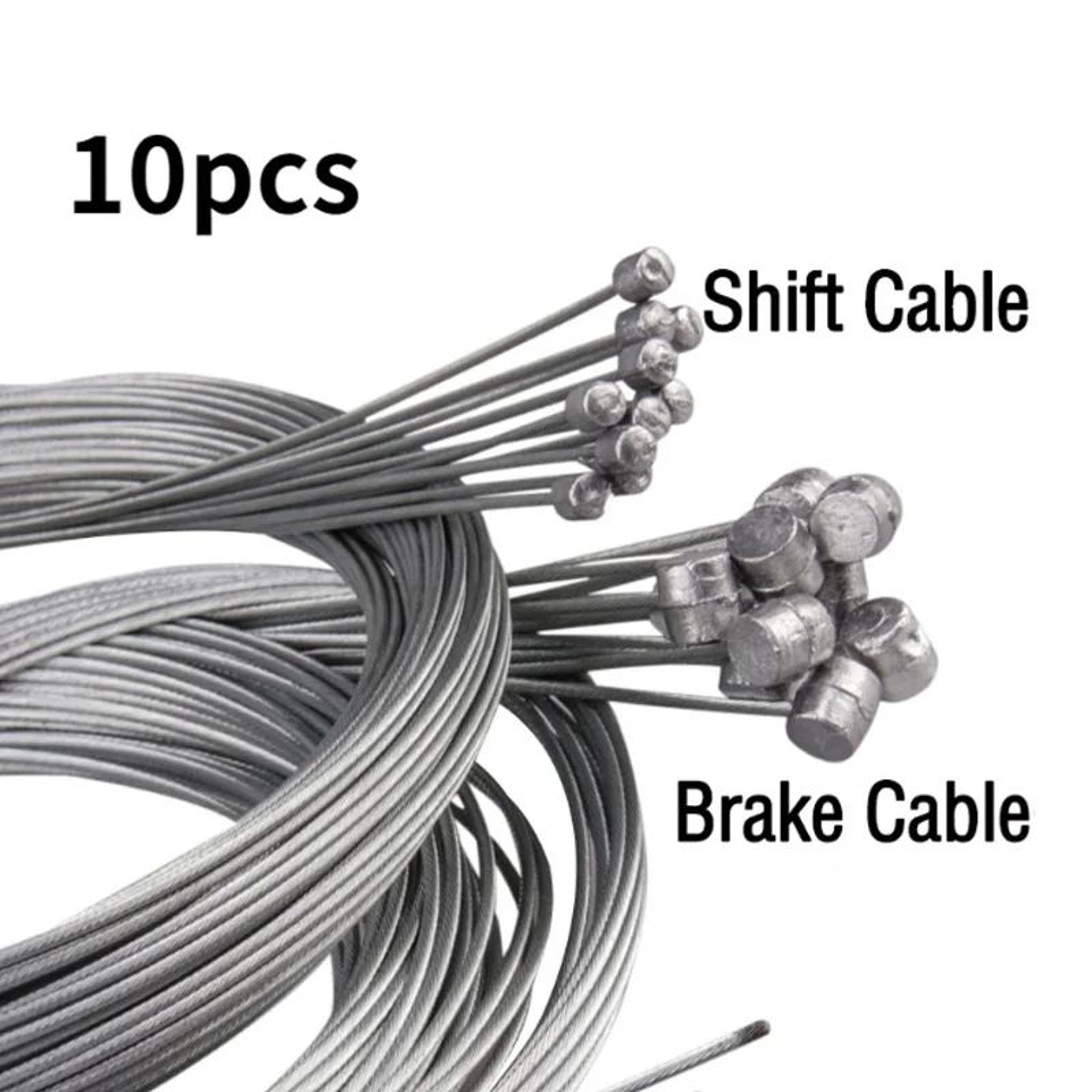 universal bicycle brake and shift cable set 5/10 pc durable road mtb brake line cable