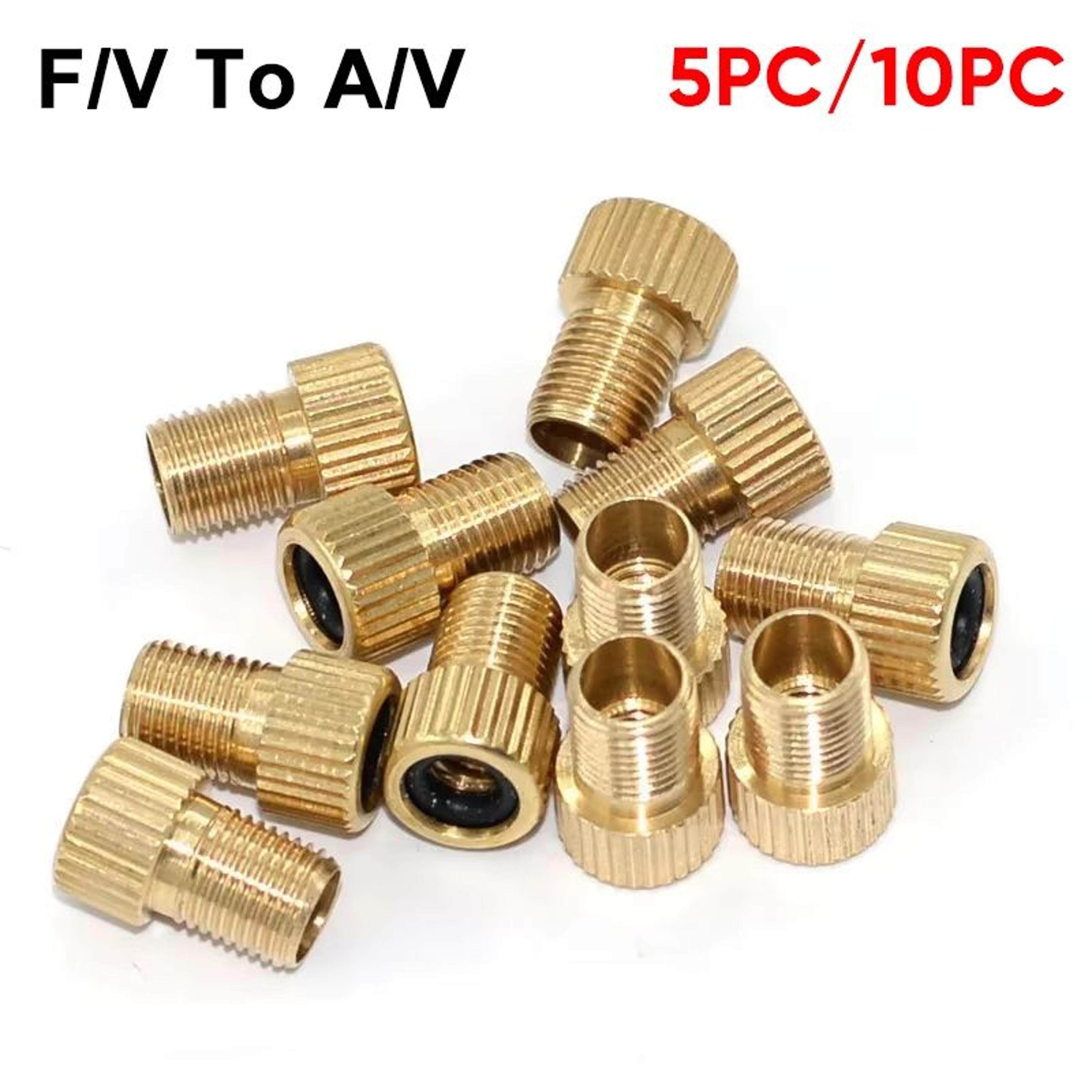 presta to schrader bike valve adapter set 5/10 pcs - mtb cycling tire converter