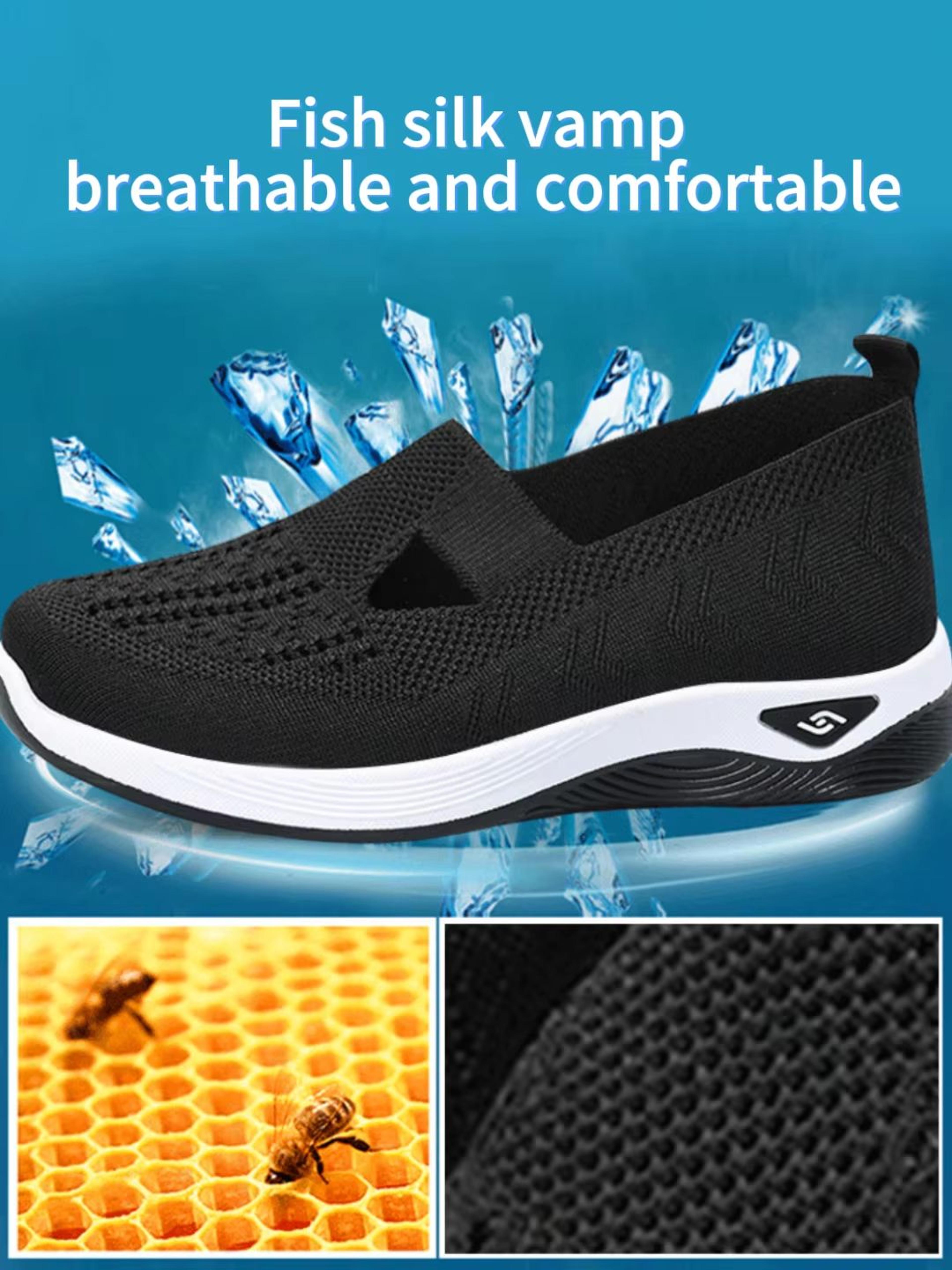 women's solid color breathable low-top summer casual sneakers