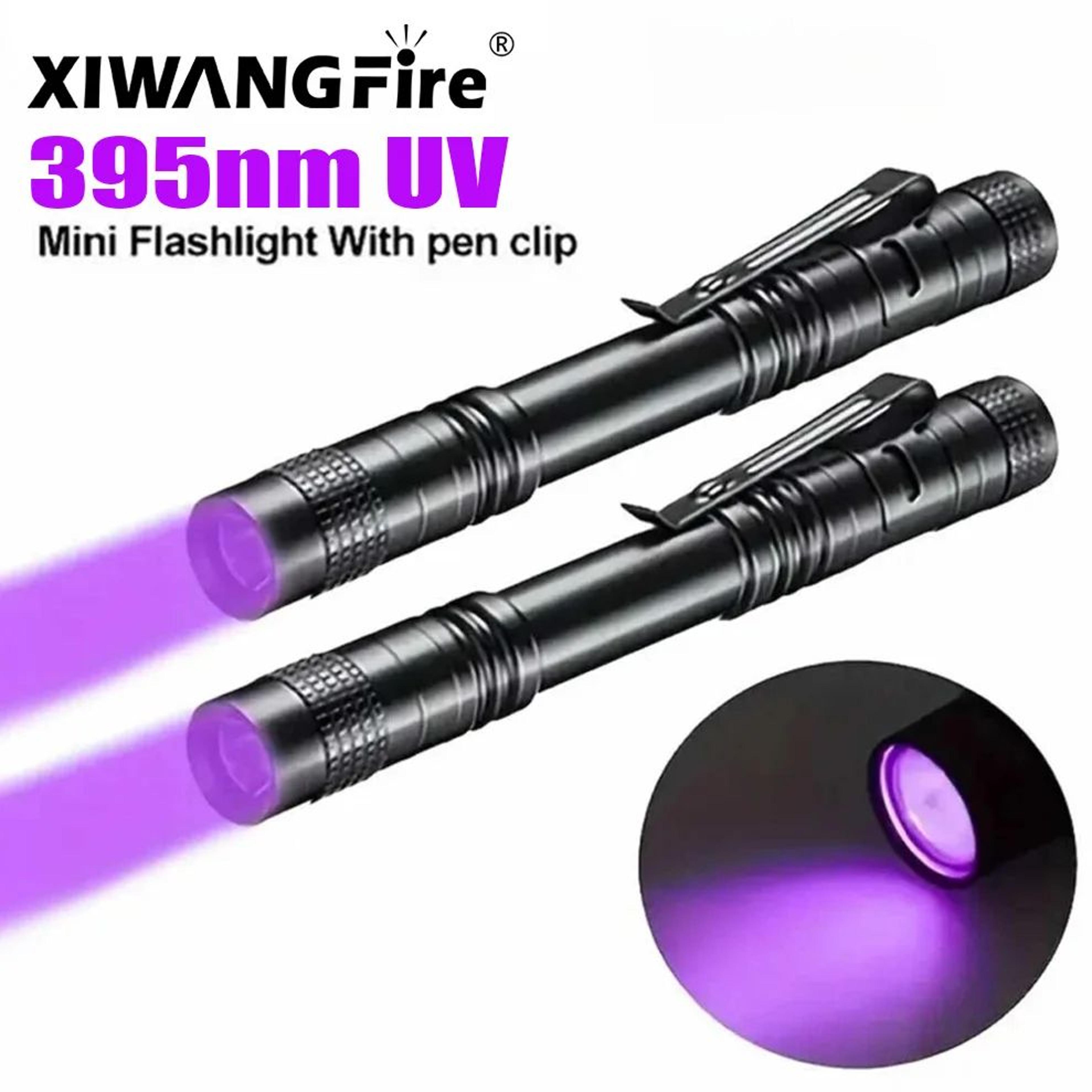 395nm uv flashlight portable black light torch for pet stain & scorpion detection