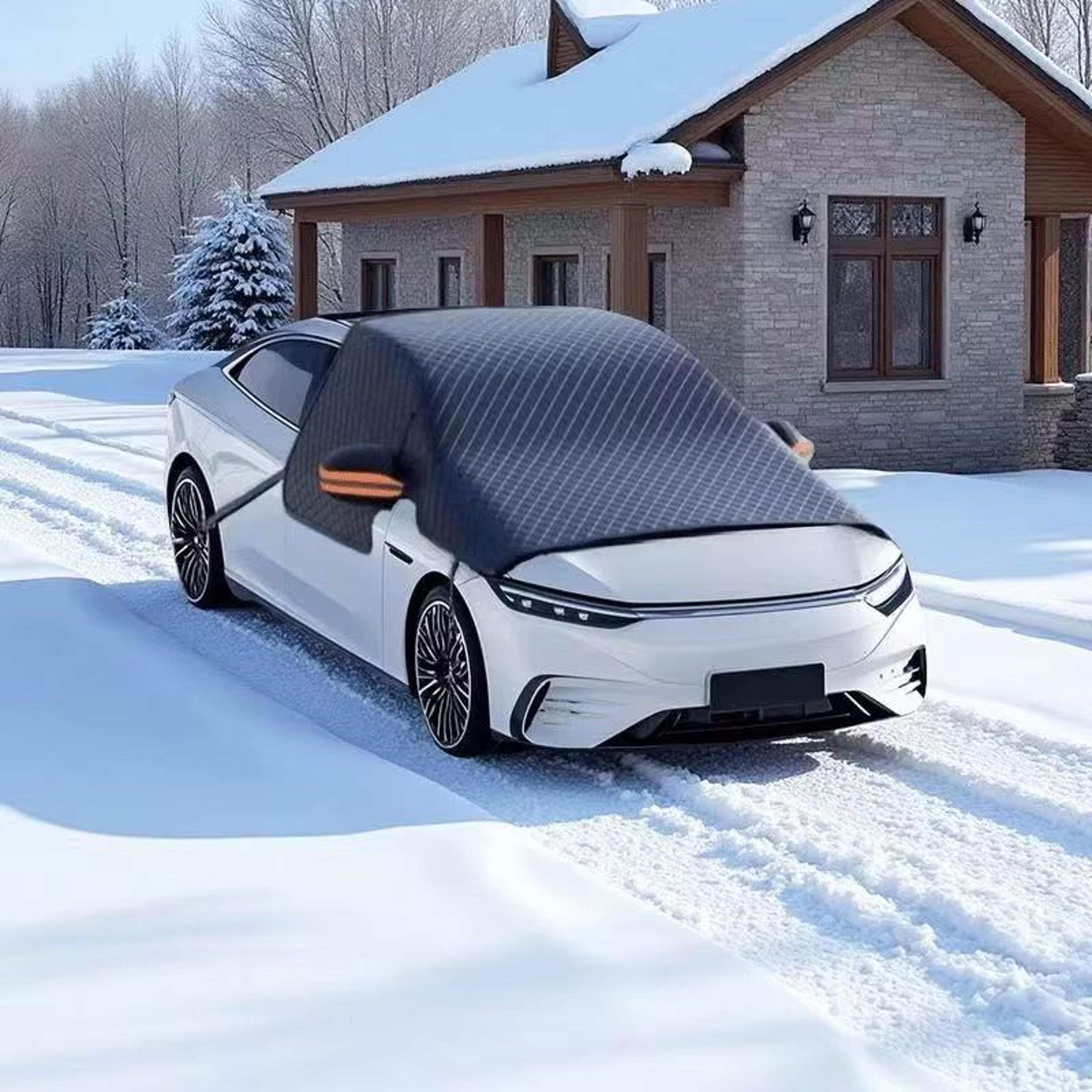 magnetic aluminum car snow cover with oxford cloth all-season windshield protector