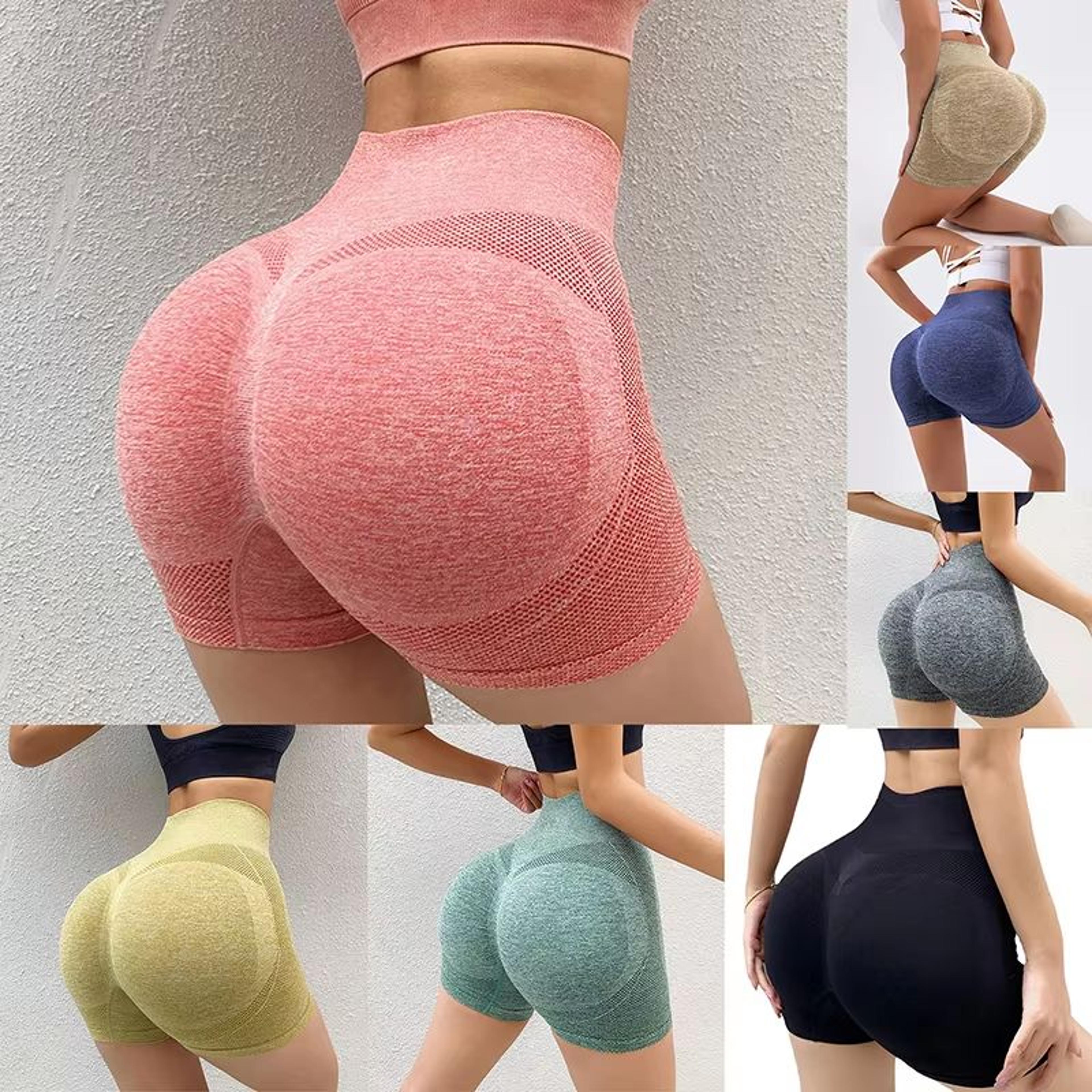 high waist women's sports shorts for cycling jogging and gym