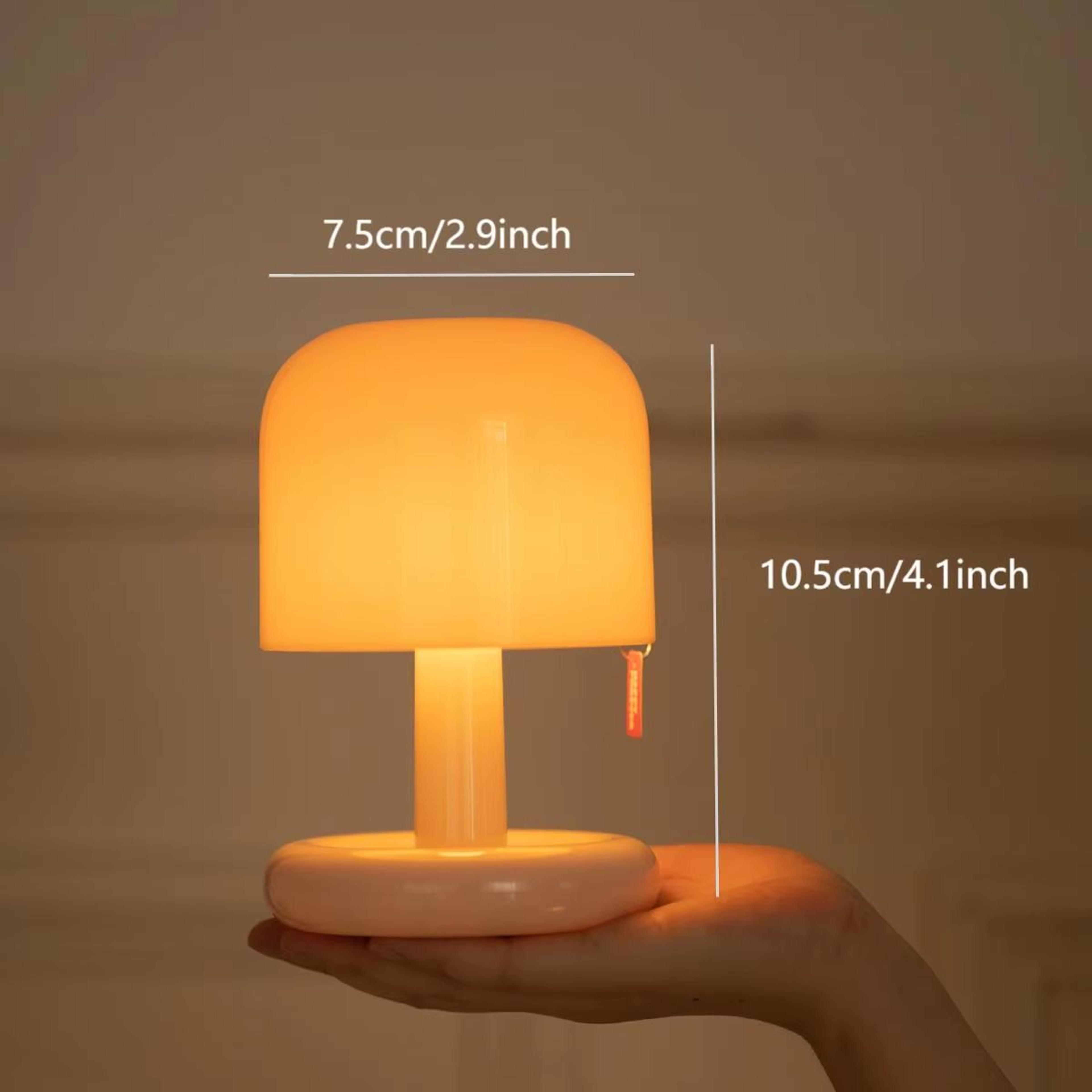 mini sunset mushroom led night lamp usb rechargeable ambient light