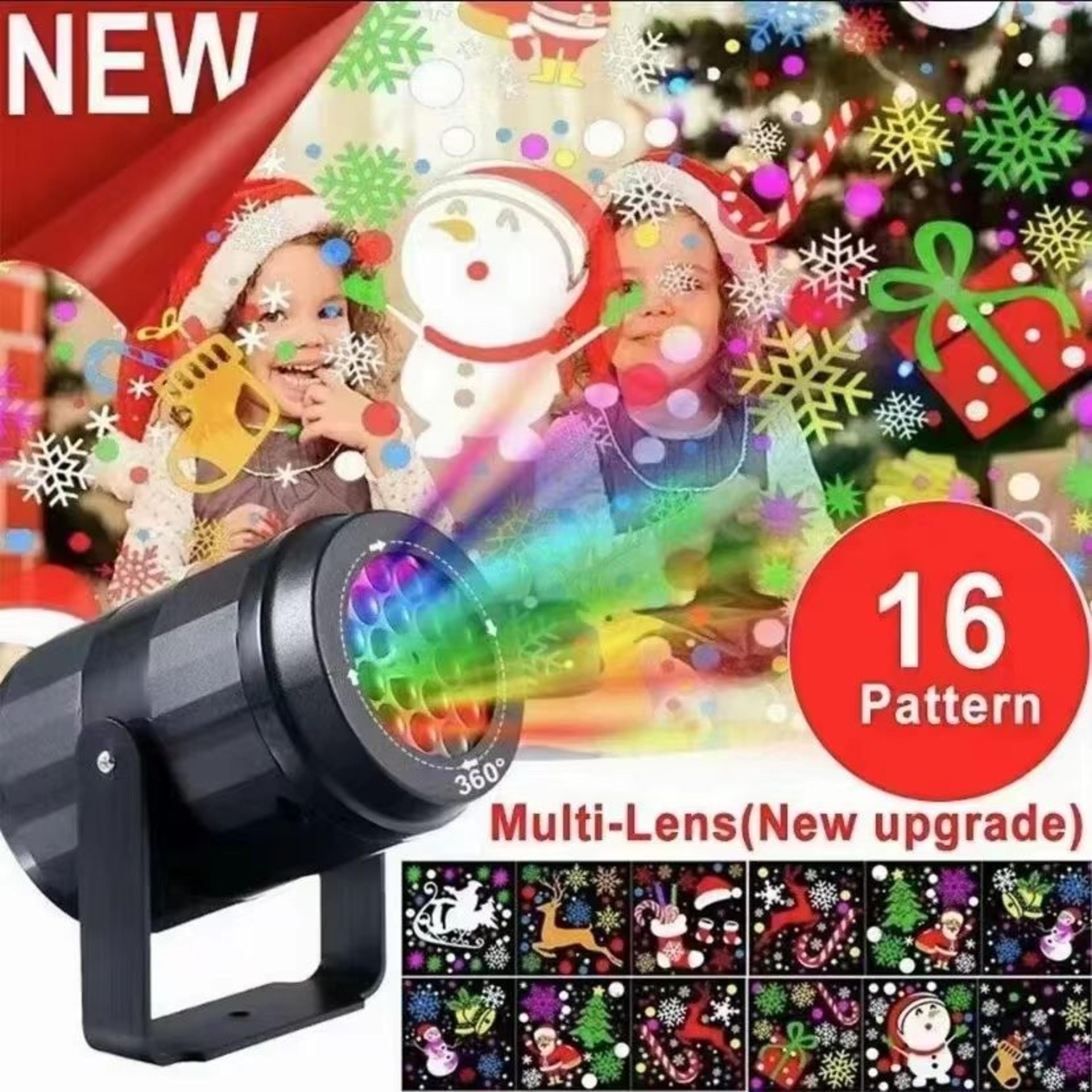 usb snowflake christmas projector led rotating holiday light