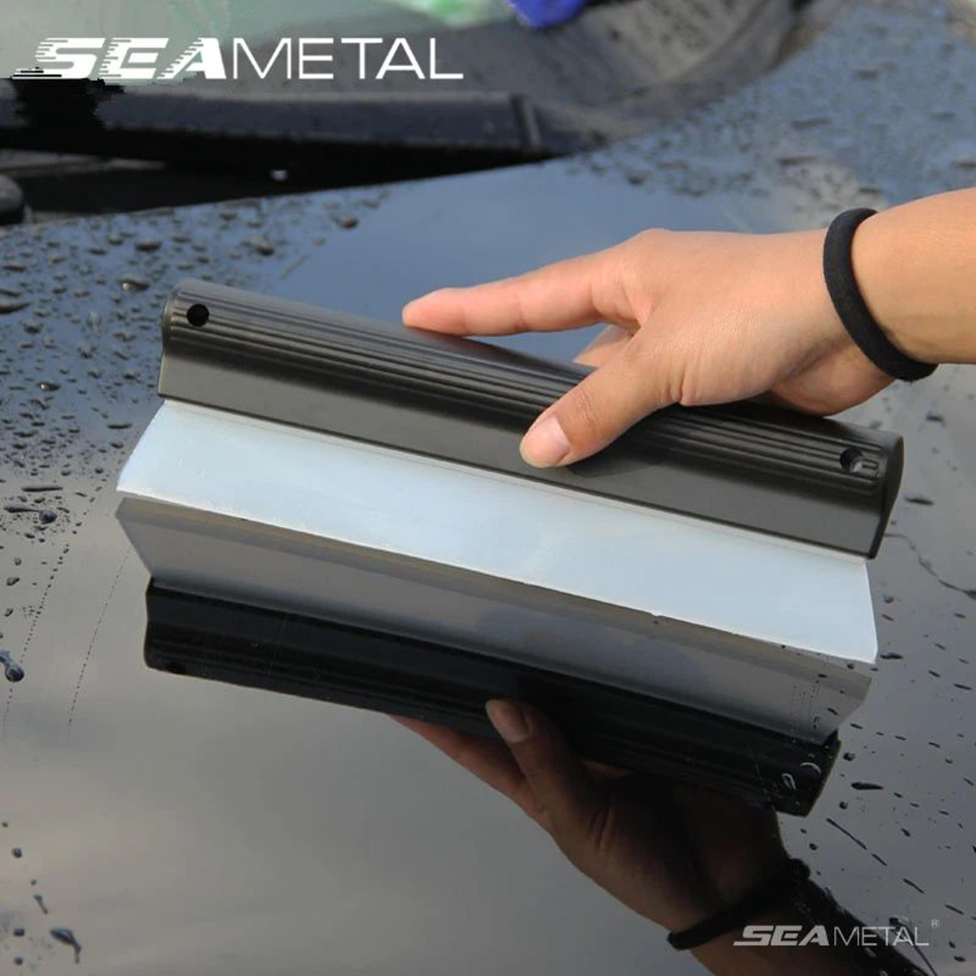 flexible soft silicone car window cleaning squeegee and glass scraper tool