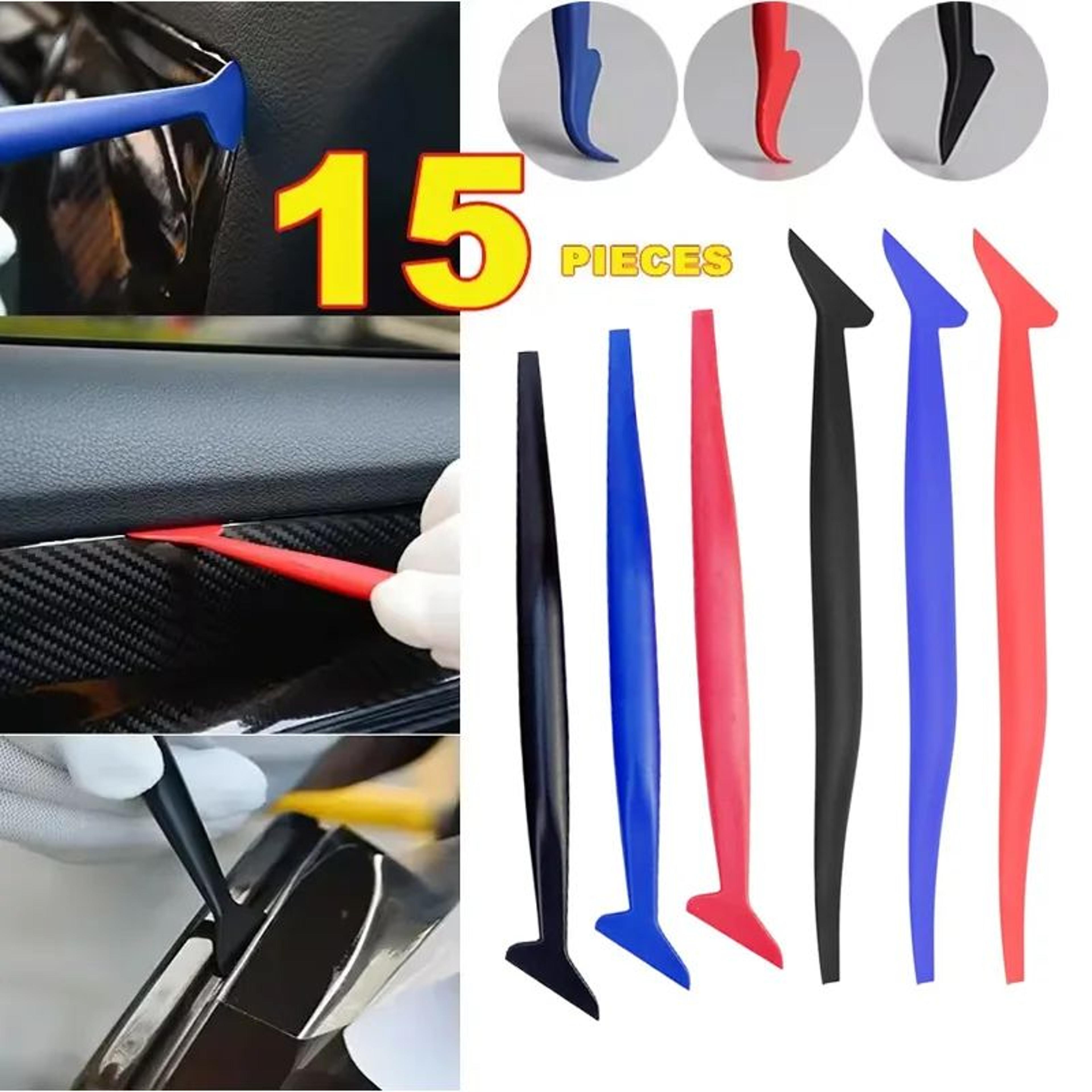car wrap vinyl installation micro squeegee and curved slot tool set