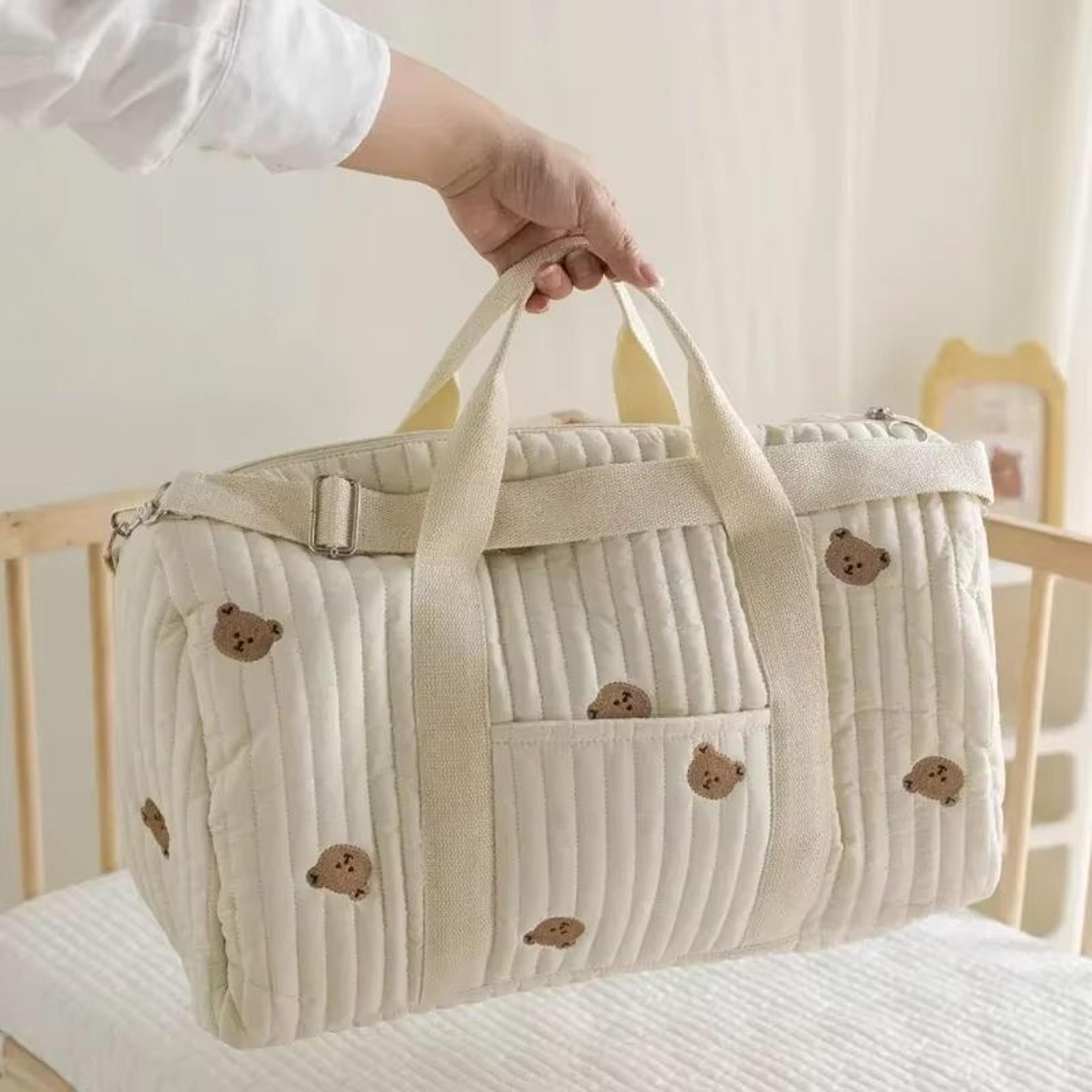 bear mommy diaper bag and stroller organizer tote with travel changing pockets