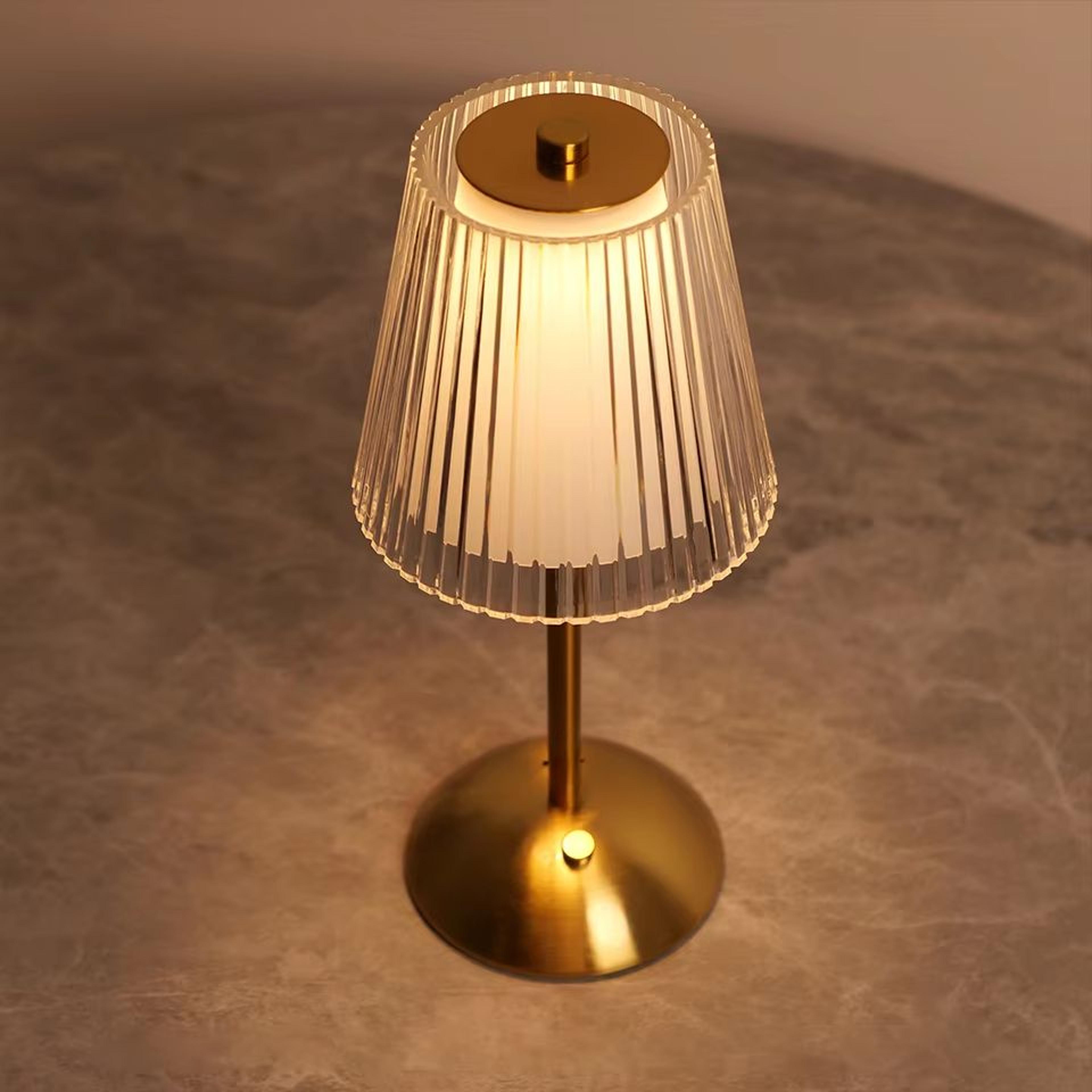 rechargeable alloy touch sensor led table lamp with adjustable lighting