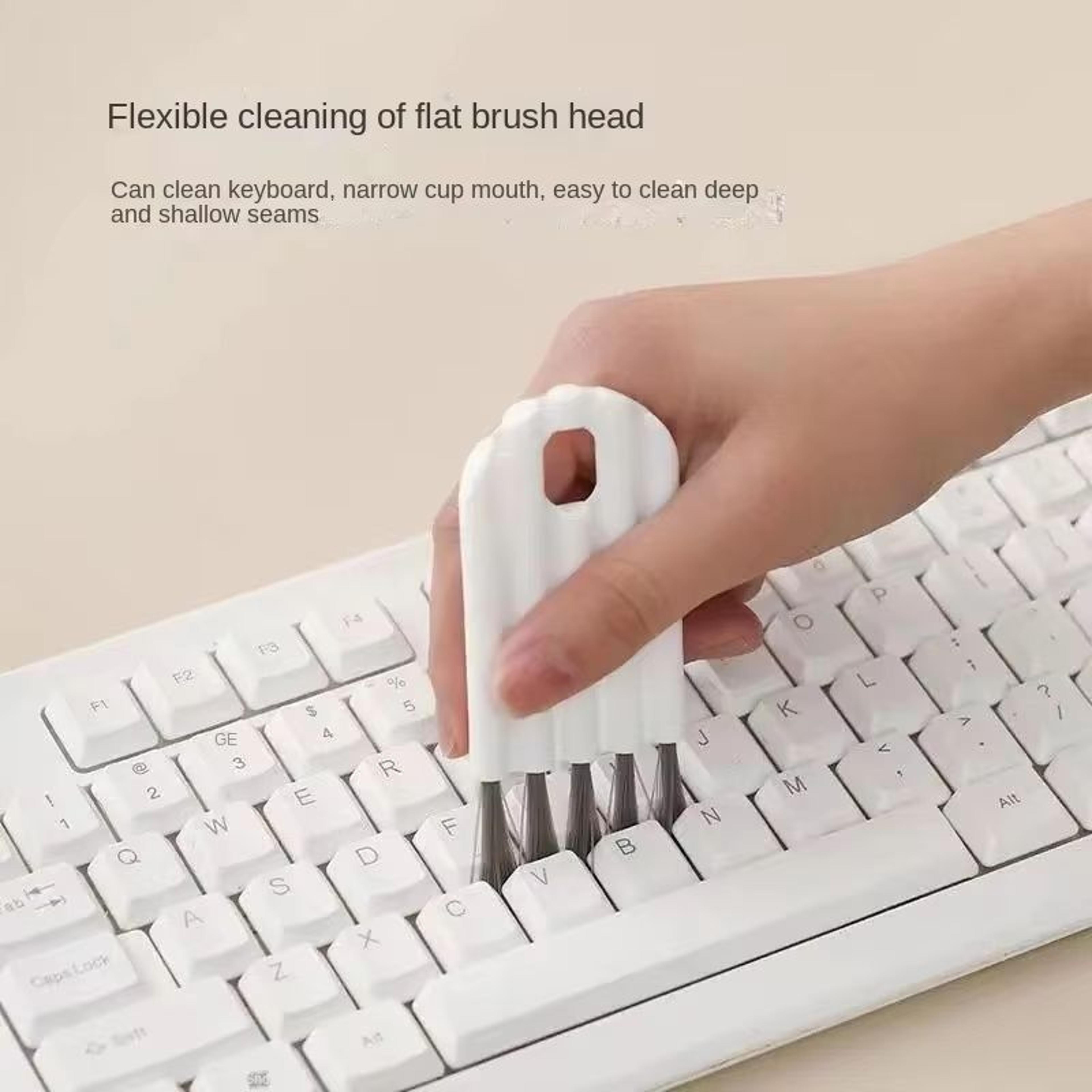multifunctional flexible gap cleaning brush soft bristle kitchen and household tool