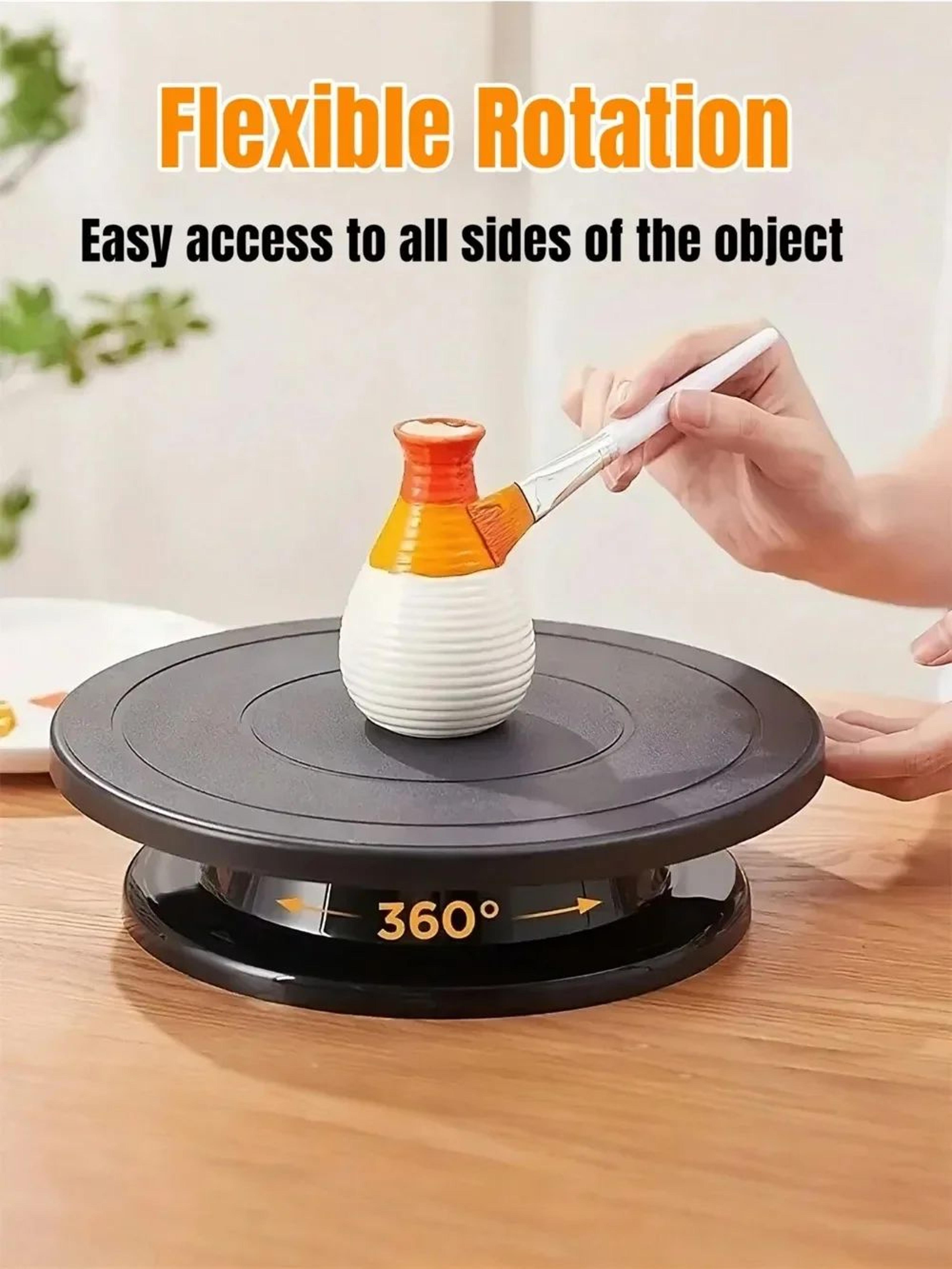 rotating cake turntable with anti-skid base for decorating and crafting
