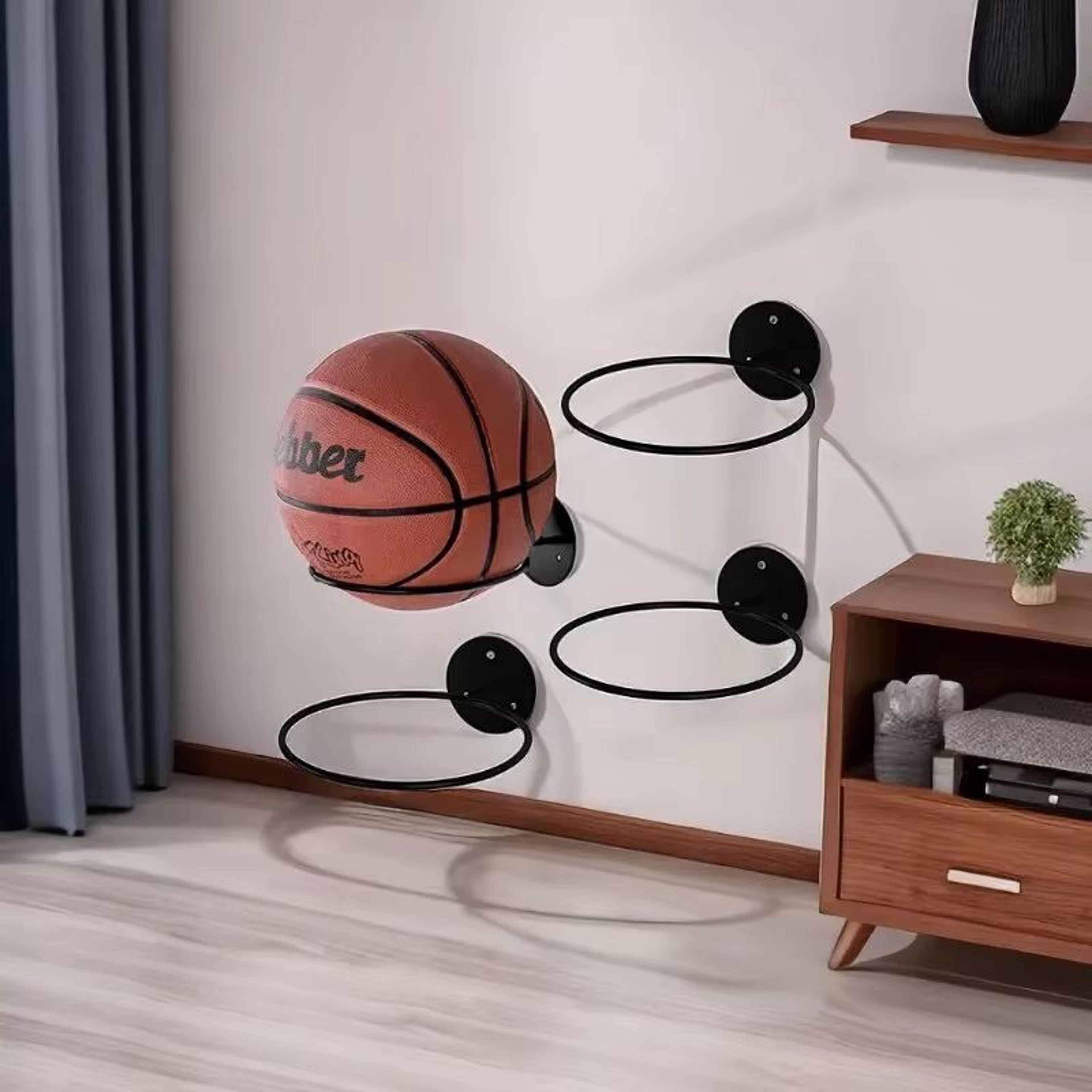 wall mounted iron ball storage rack for basketball football volleyball