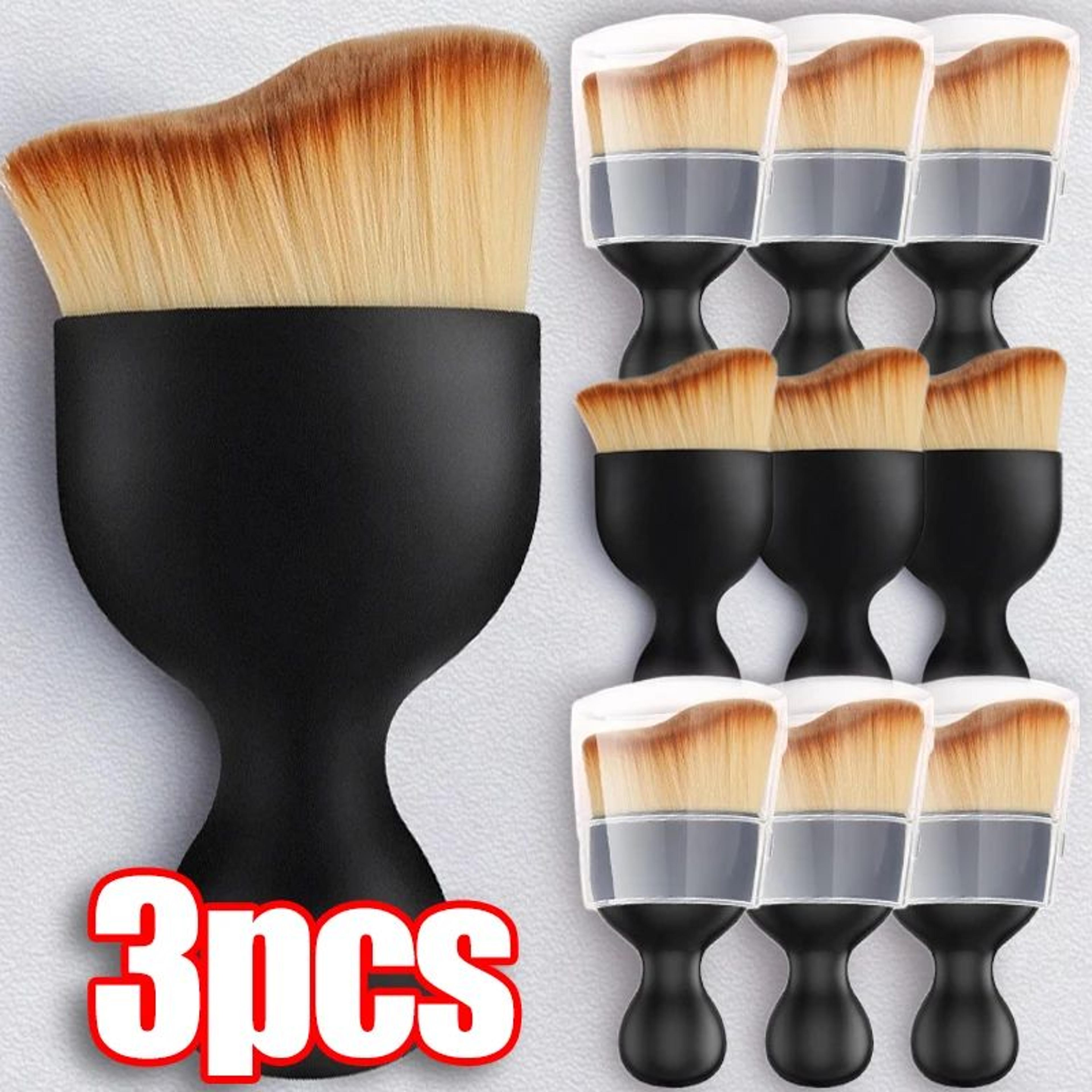 car interior nano cleaning brush set with thick soft fur and protective covers