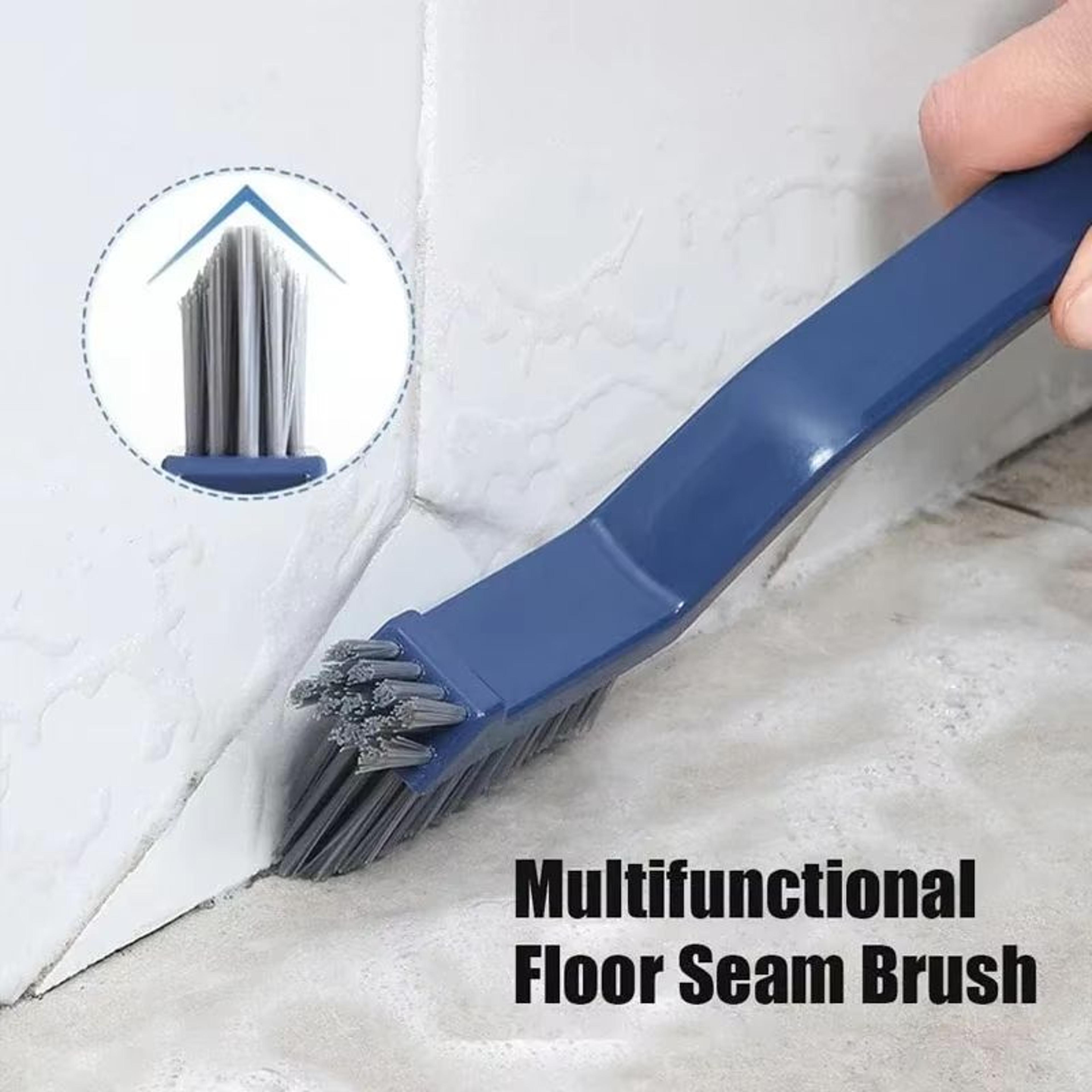 heavy-duty long handle bathroom scrub brush for floor, tile, sink, and bathtub