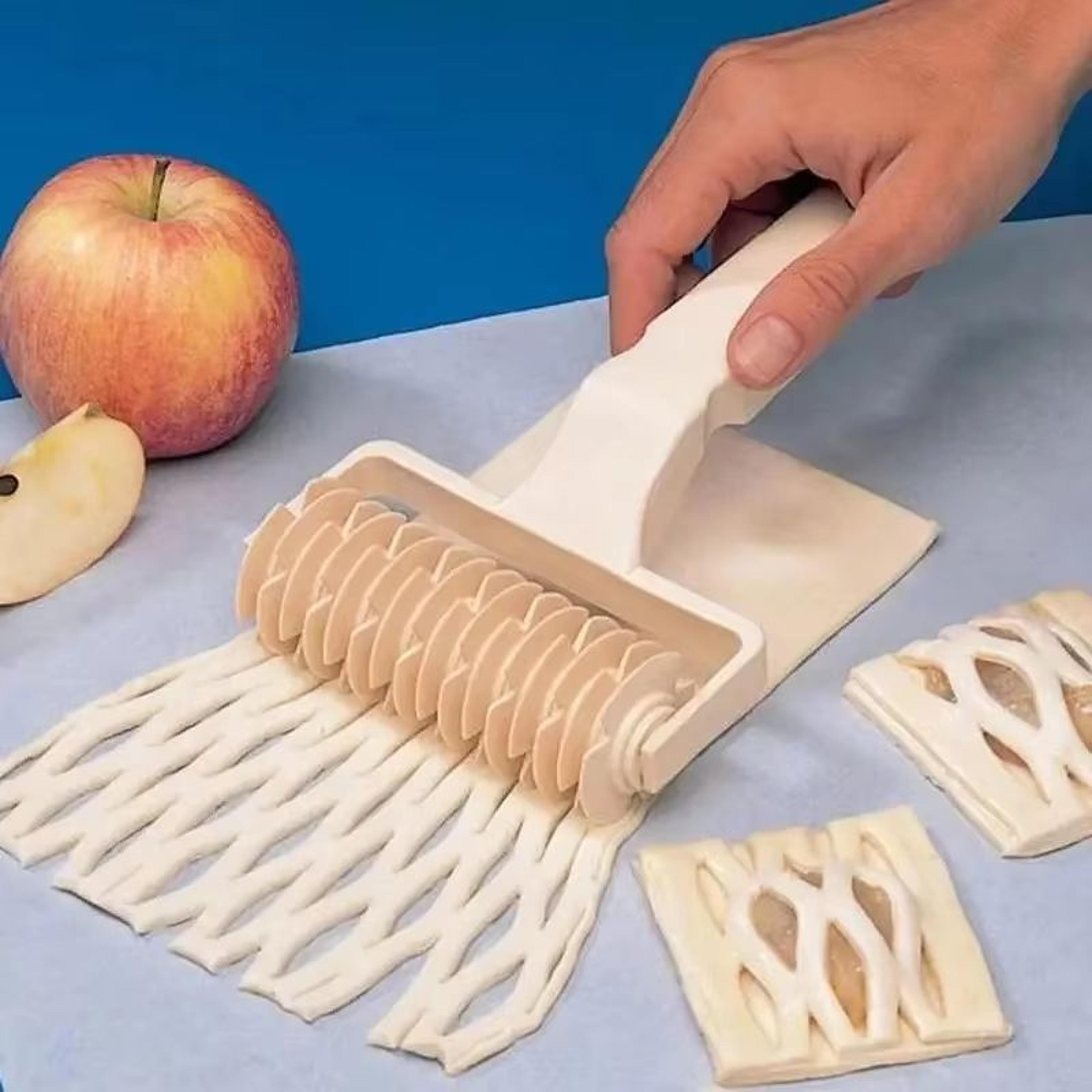 pastry lattice dough cutter roller for baking and kitchen prep