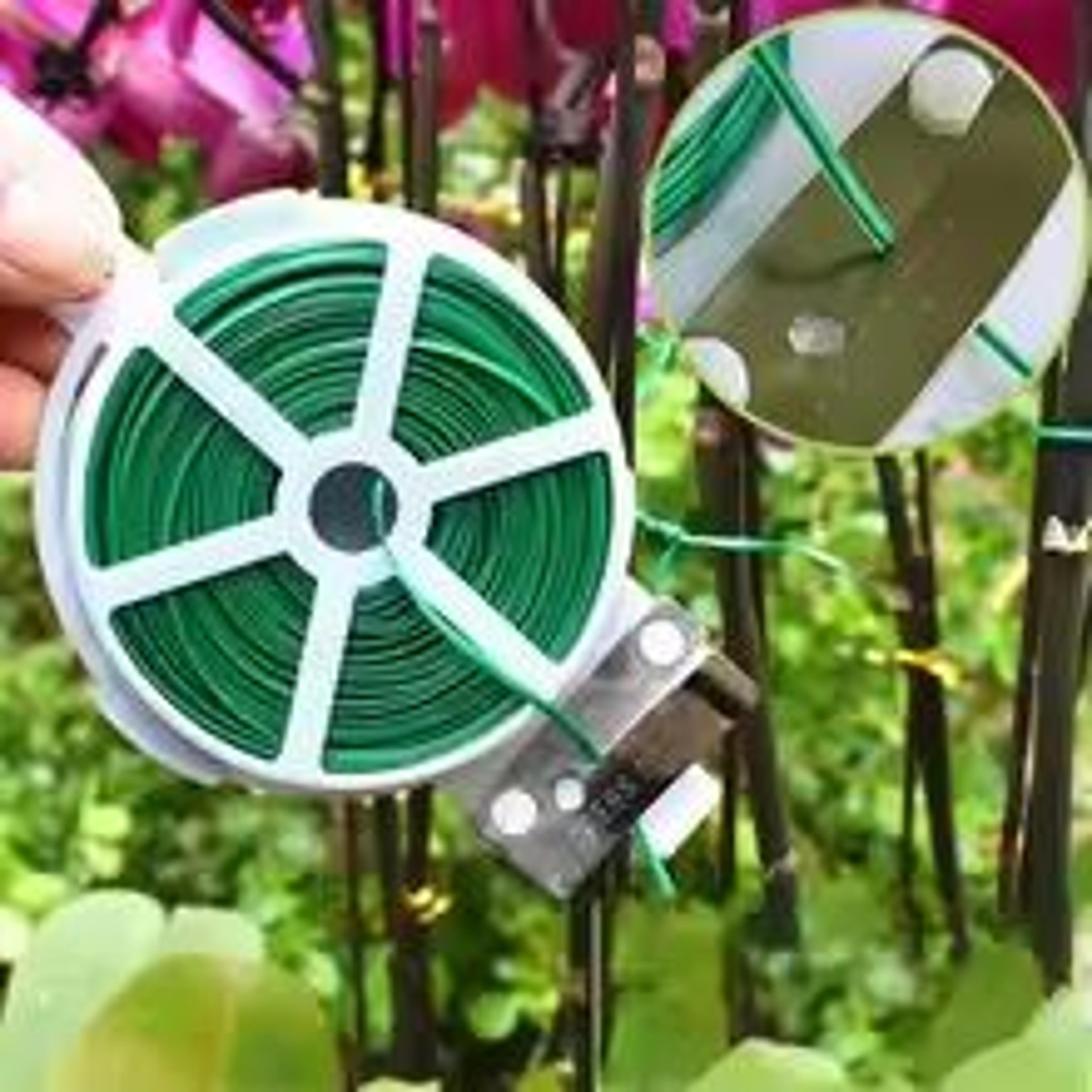 garden cable ties and horticultural strapping line with reel for plants and trees